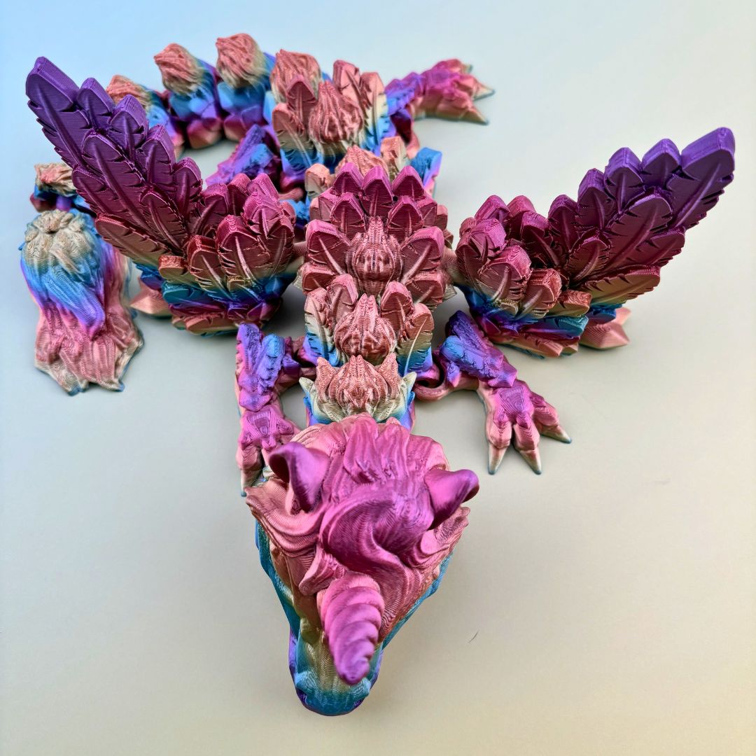 Baby unicorn dragon 15”, Articulating Flexi Wiggle Pet ADHD, Autism, Stress and Anxiety Relief