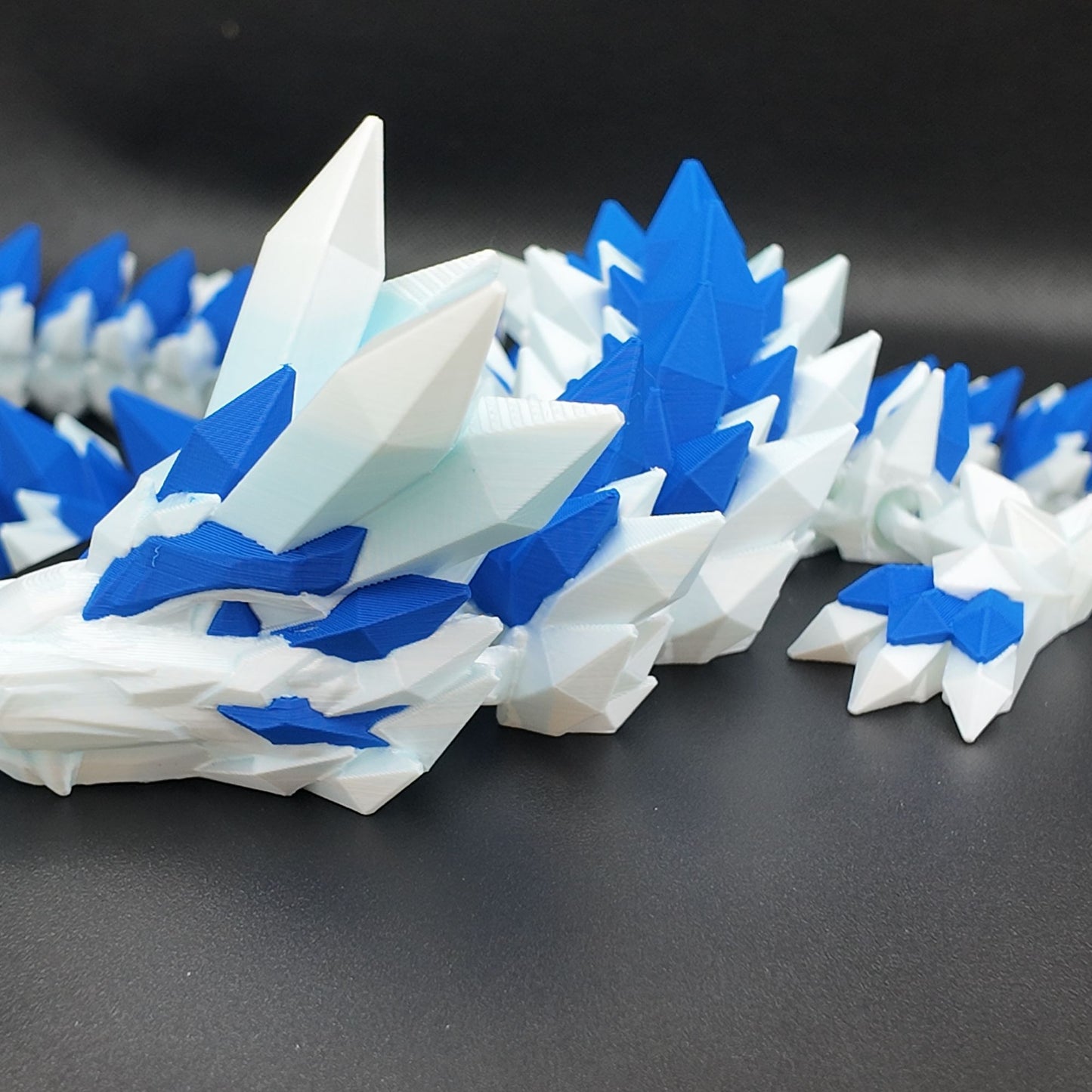 Crystal Dragon 33” Articulating Joints - - Collectible Figurine - ADHD, Autism, Stress and Anxiety Relief