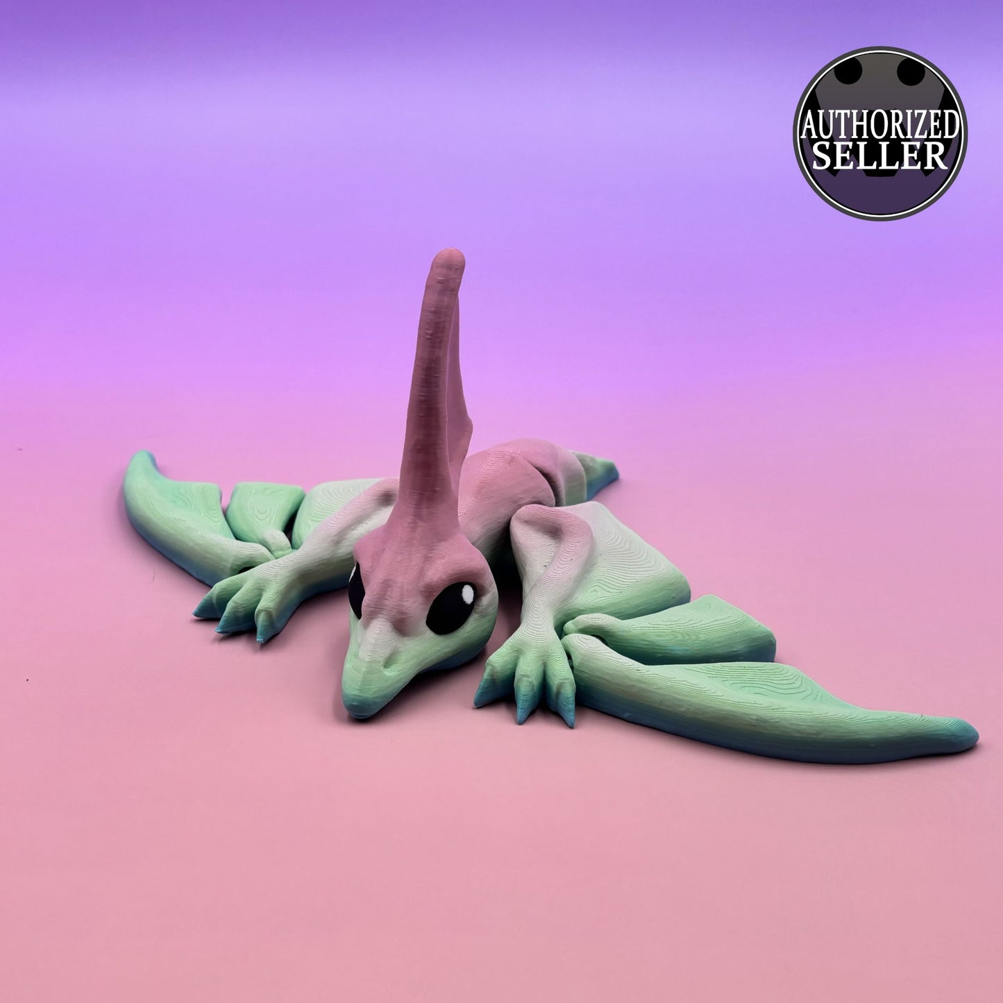 Cinderwing Articulated Nyctosaurus – 3D Printed Poseable Prehistoric Flying Reptile Toy