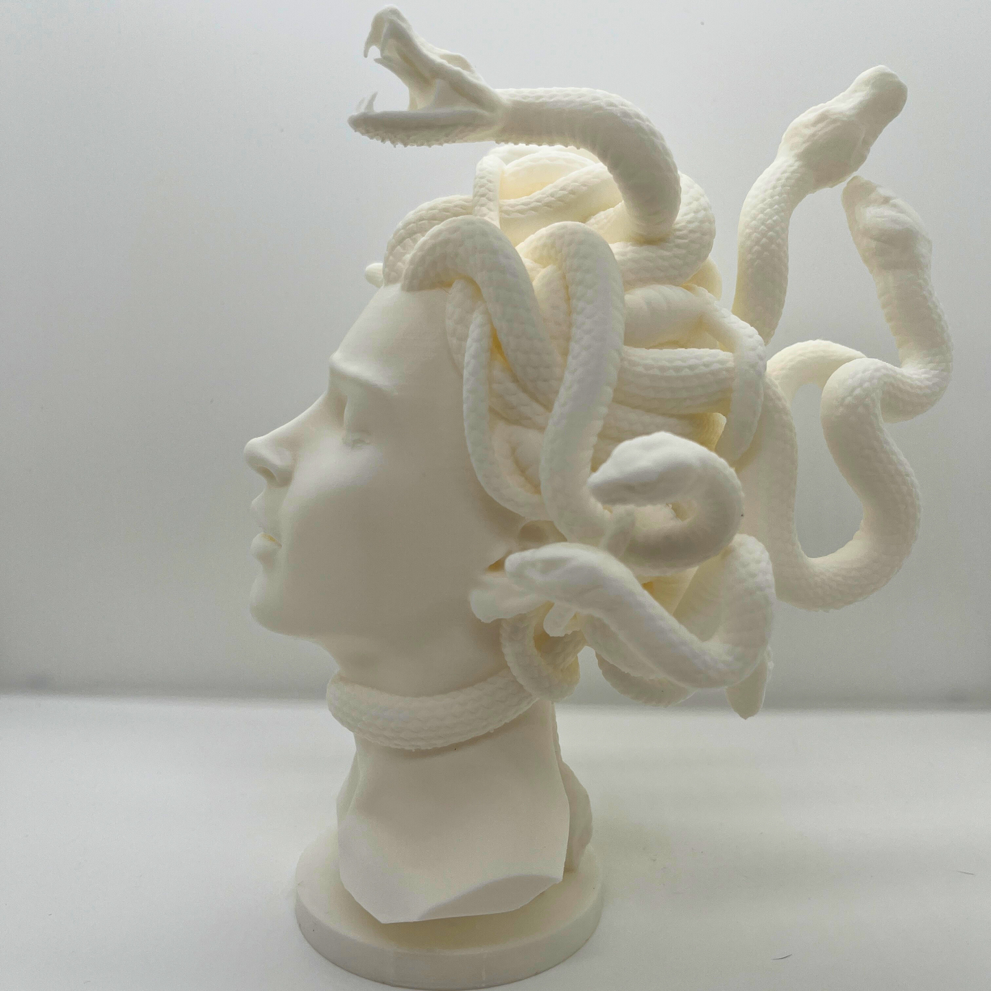 Medusa Sculpture Bust — Matte White or Black