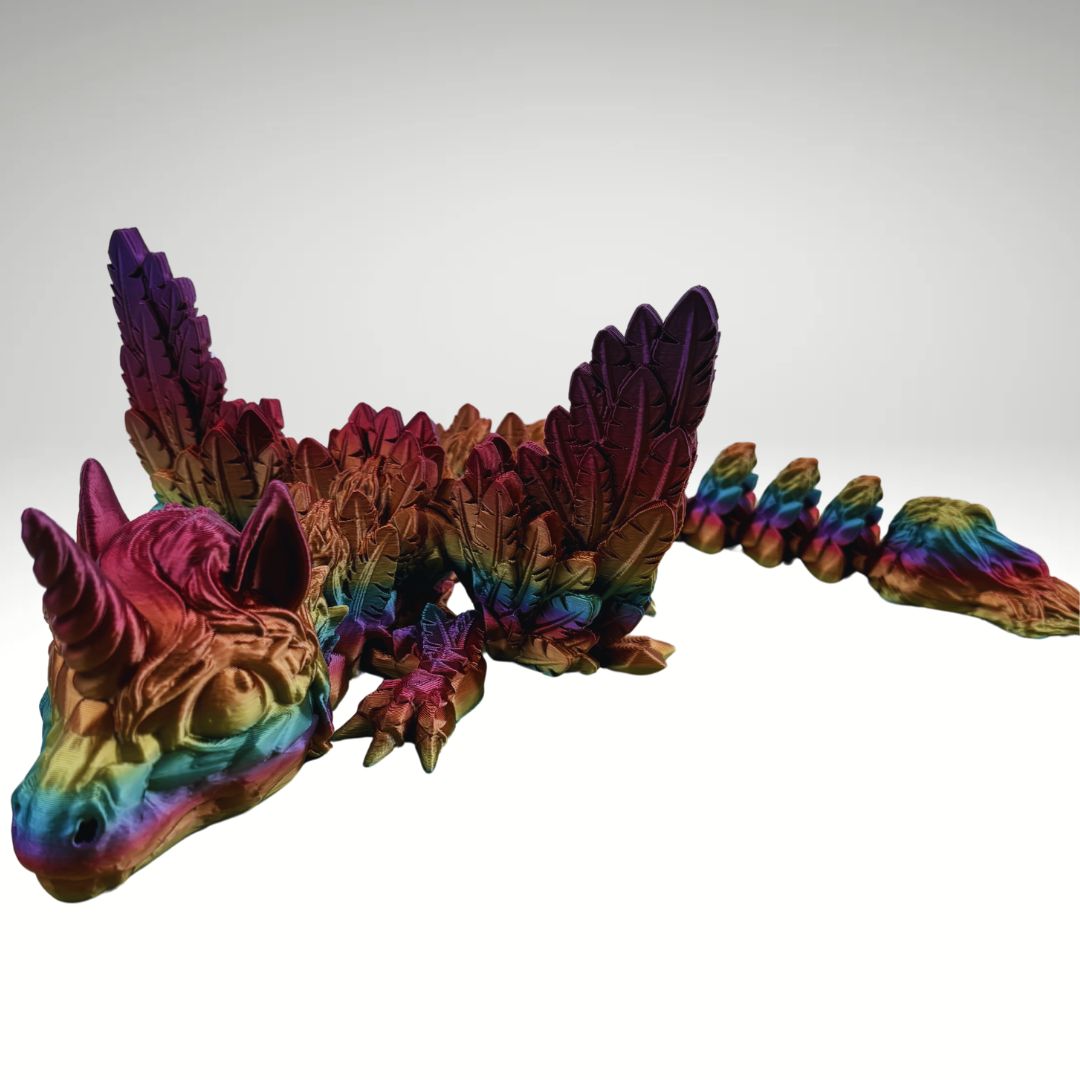 Baby unicorn dragon 15”, Articulating Flexi Wiggle Pet ADHD, Autism, Stress and Anxiety Relief
