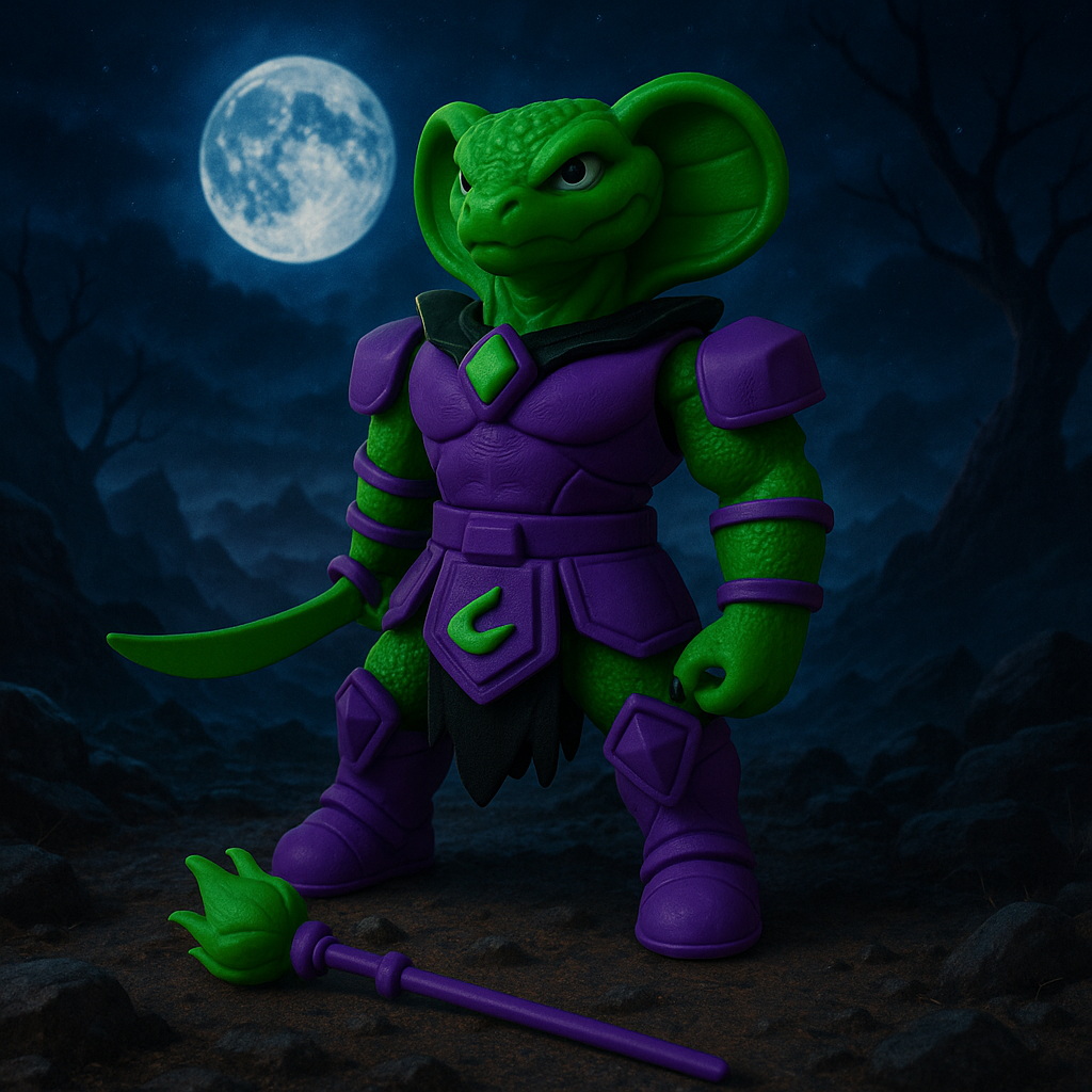 Cobra Sorcerer – Armored Serpent Mage Figurine