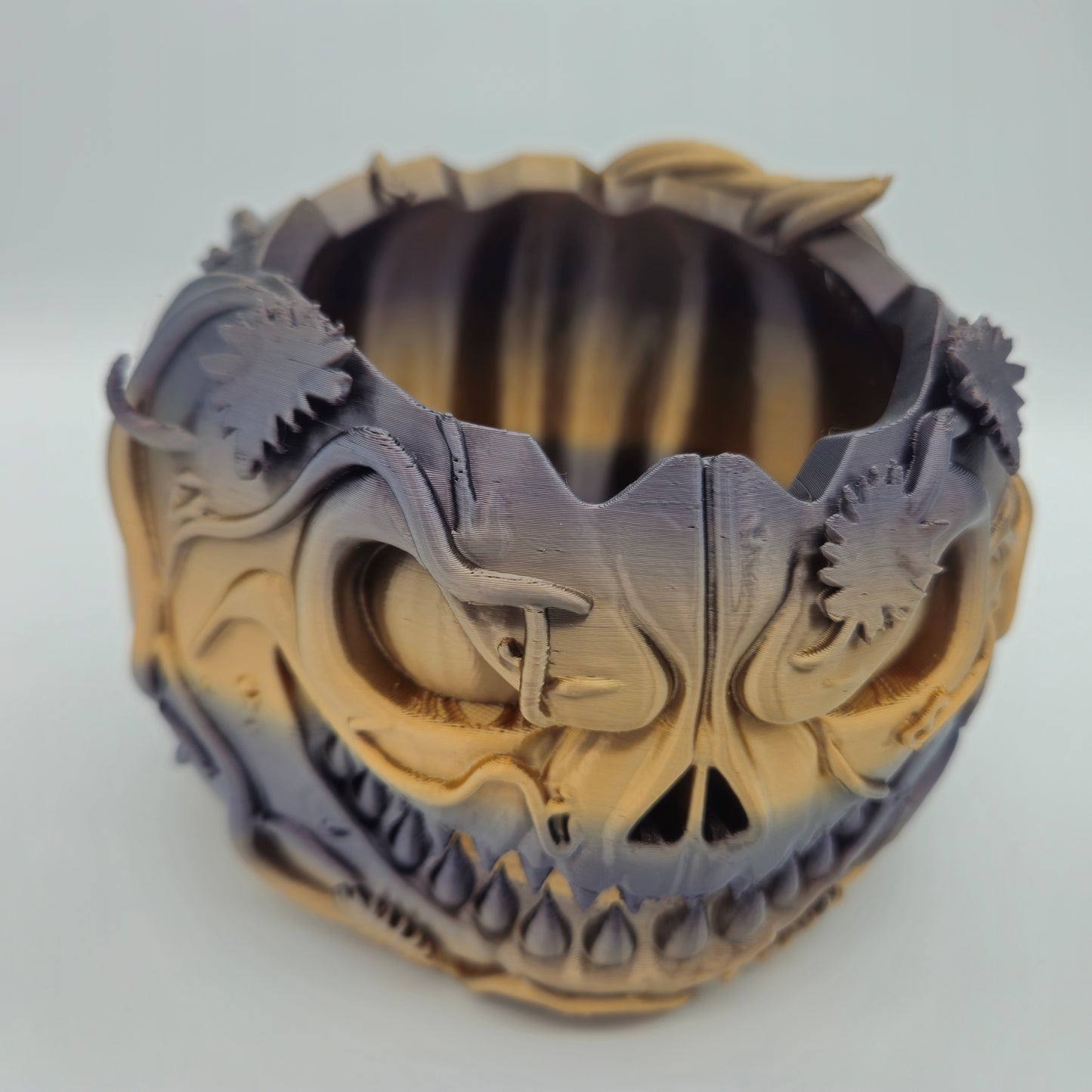 Grinning Pumpkin Candy Bowl – Halloween Tabletop Candy Holder