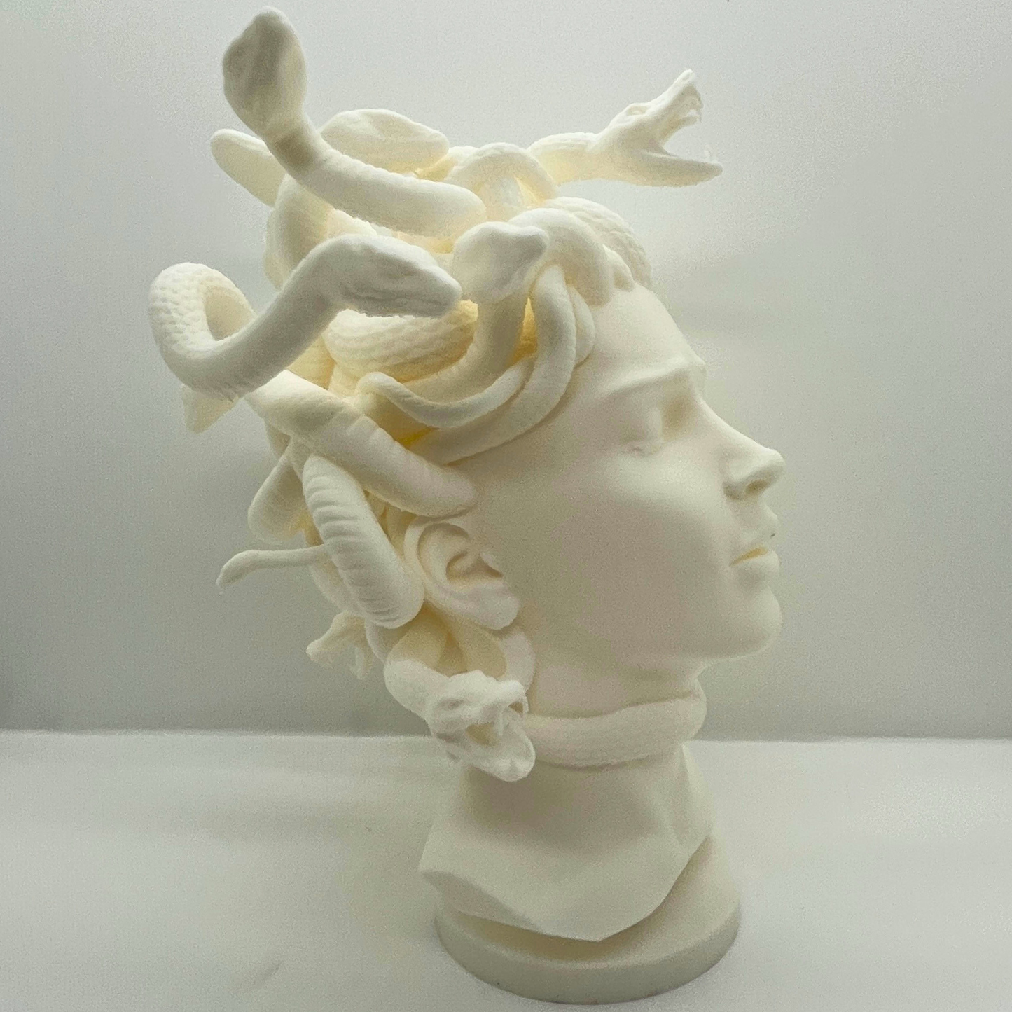 Medusa Sculpture Bust — Matte White or Black