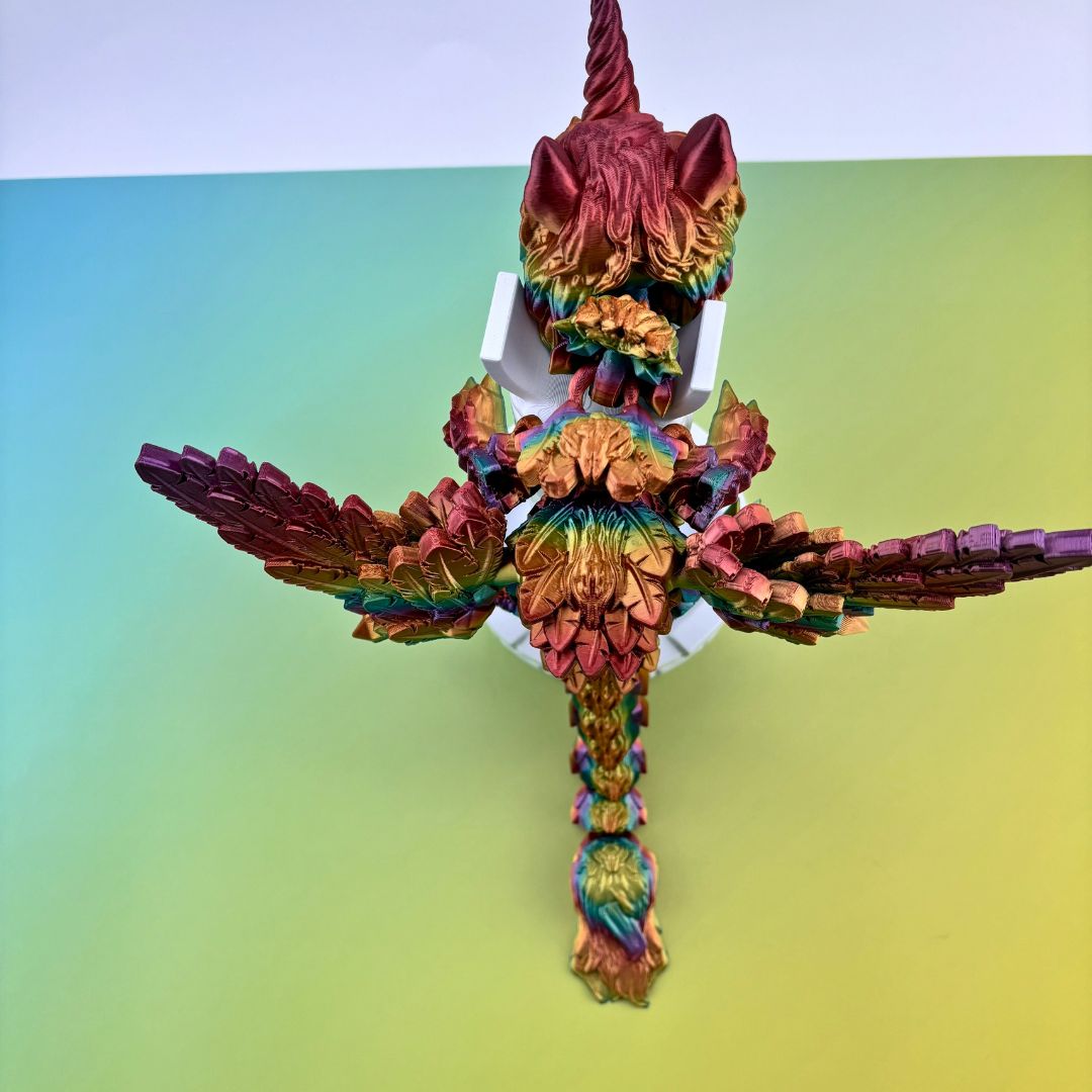 Baby unicorn dragon 15”, Articulating Flexi Wiggle Pet ADHD, Autism, Stress and Anxiety Relief