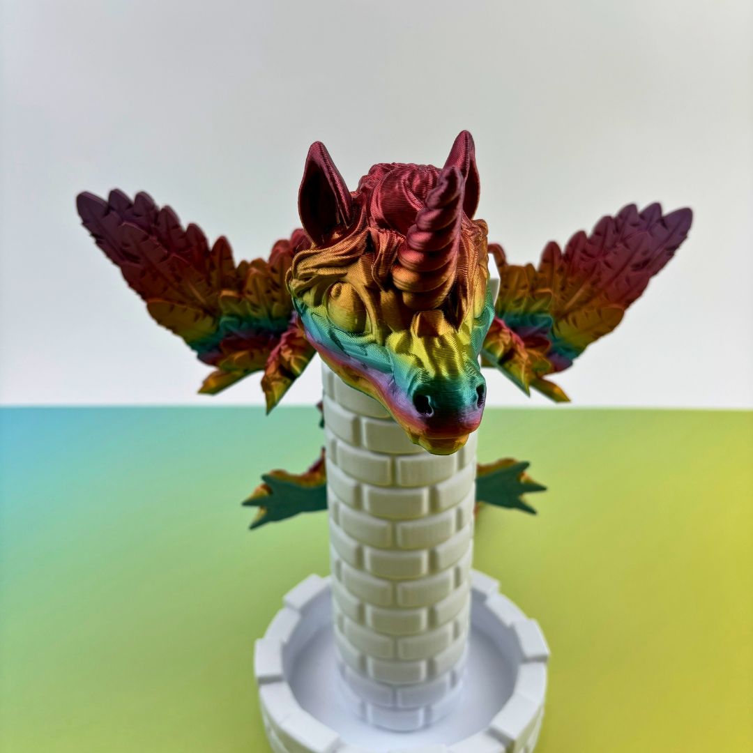 Baby unicorn dragon 15”, Articulating Flexi Wiggle Pet ADHD, Autism, Stress and Anxiety Relief