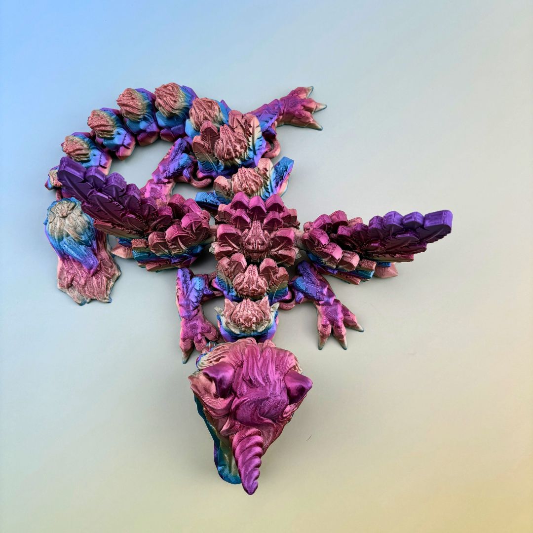 Baby unicorn dragon 15”, Articulating Flexi Wiggle Pet ADHD, Autism, Stress and Anxiety Relief