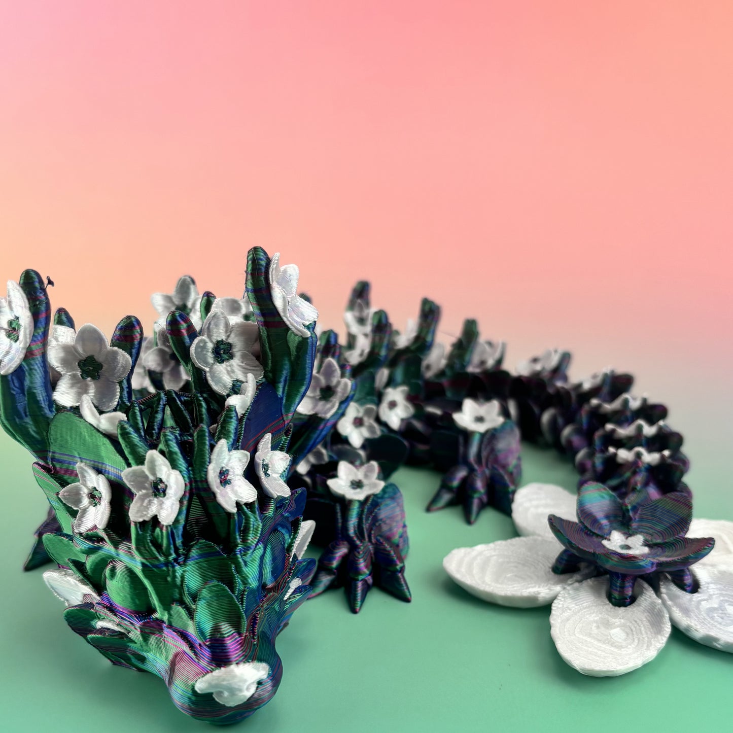 Baby Cherry Blossom Dragon Articulating 3D Printed Figure