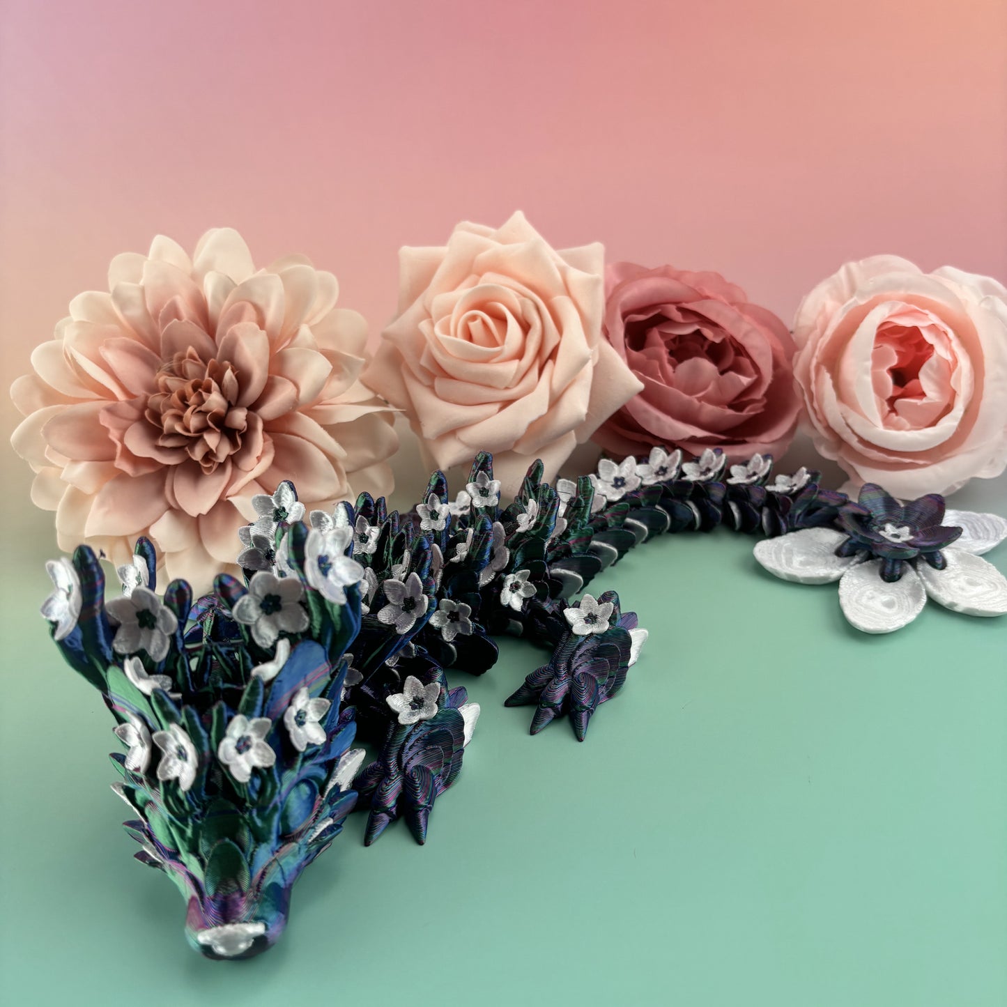 Baby Cherry Blossom Dragon Articulating 3D Printed Figure