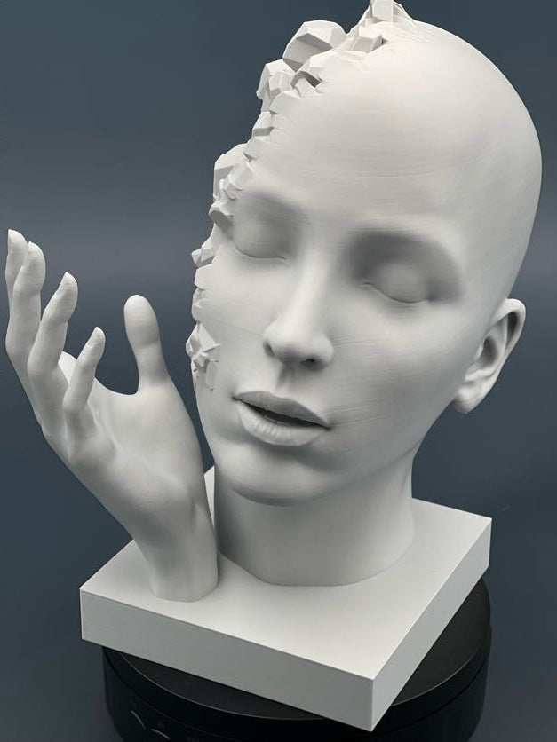 Shattered Serenity Sculpture