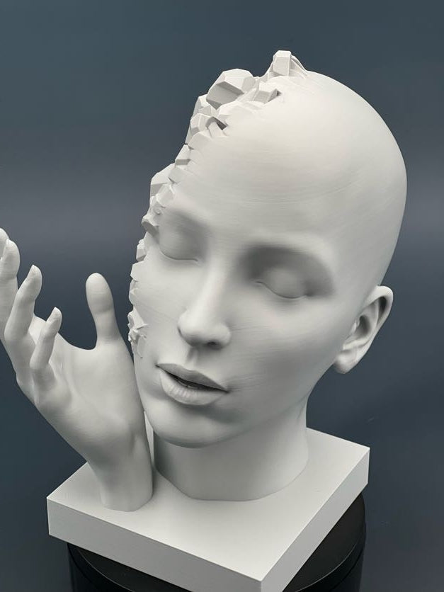 Shattered Serenity Sculpture