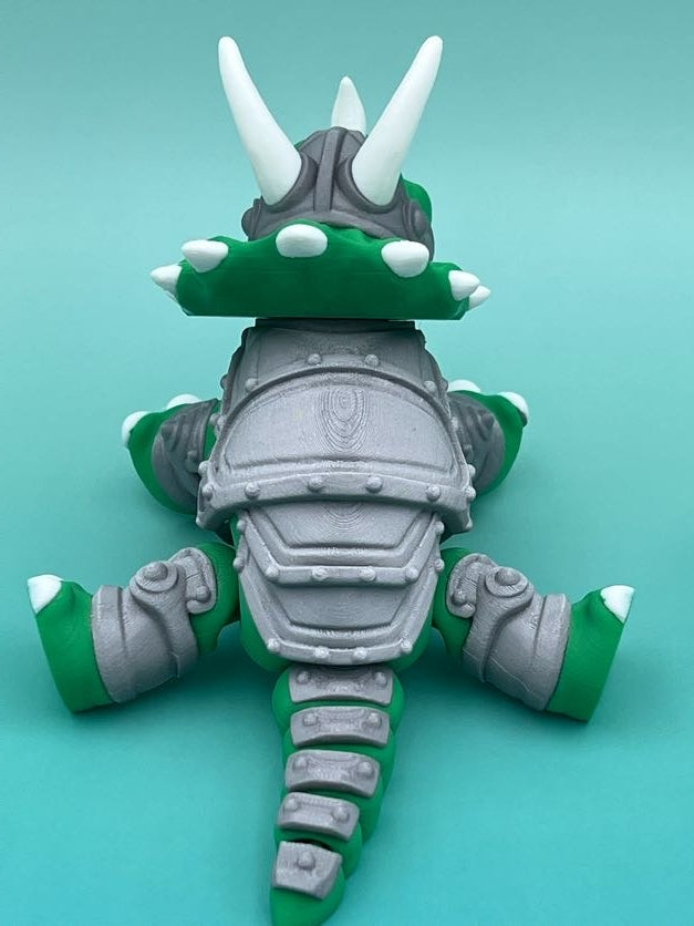 Triceratops Knight Figurine