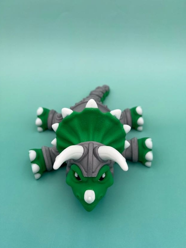 Triceratops Knight Figurine