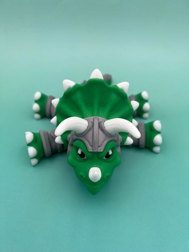 Triceratops Knight Figurine