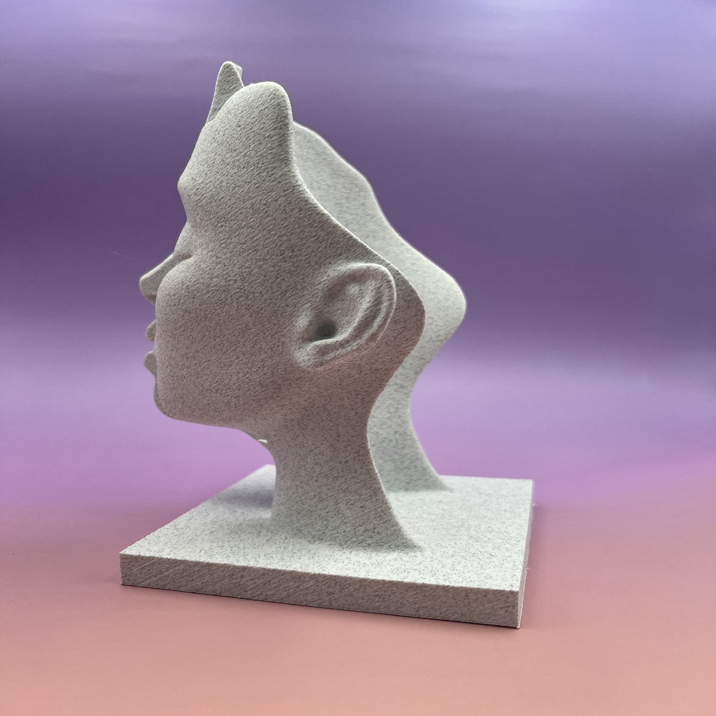Mind Gap — Conceptual Split-Face Bust