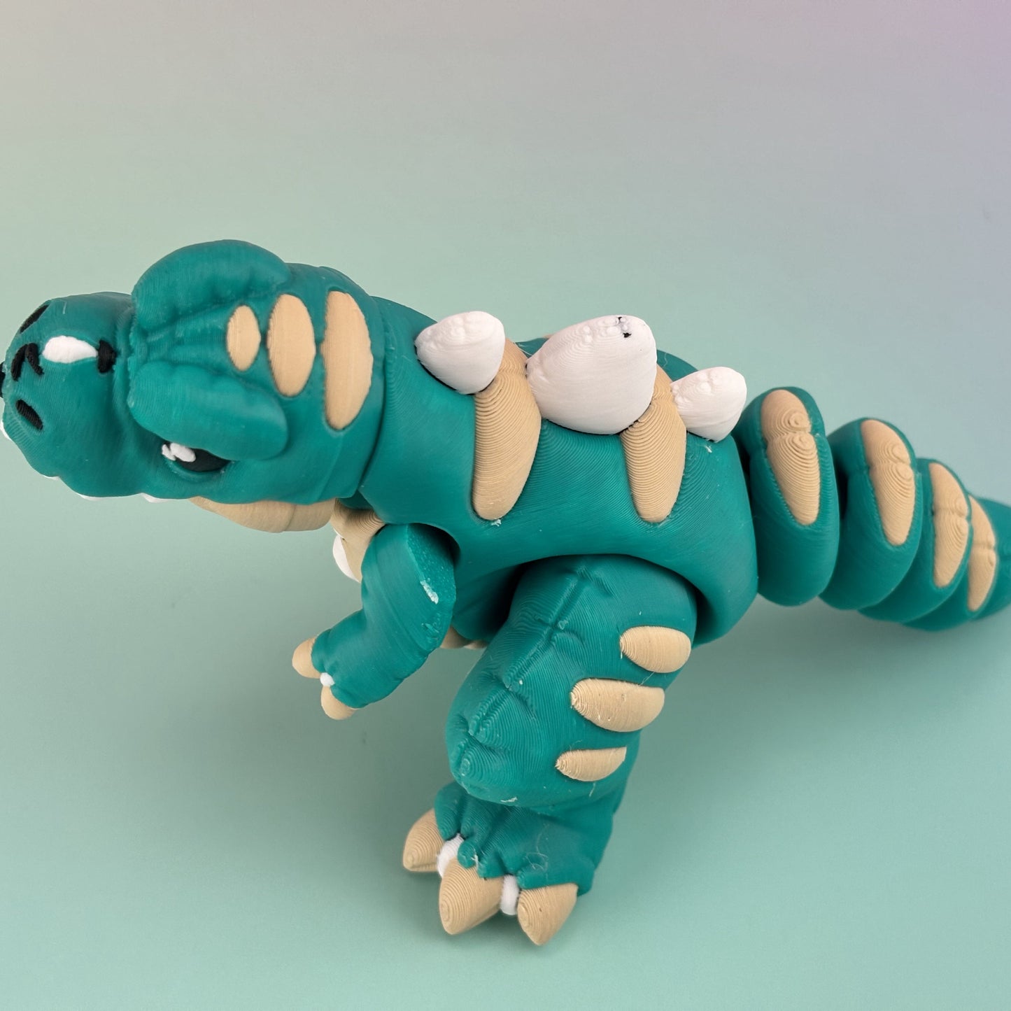 Handmade Articulated T-Rex Toy 3D Printed | Stuffed Animal Appearance