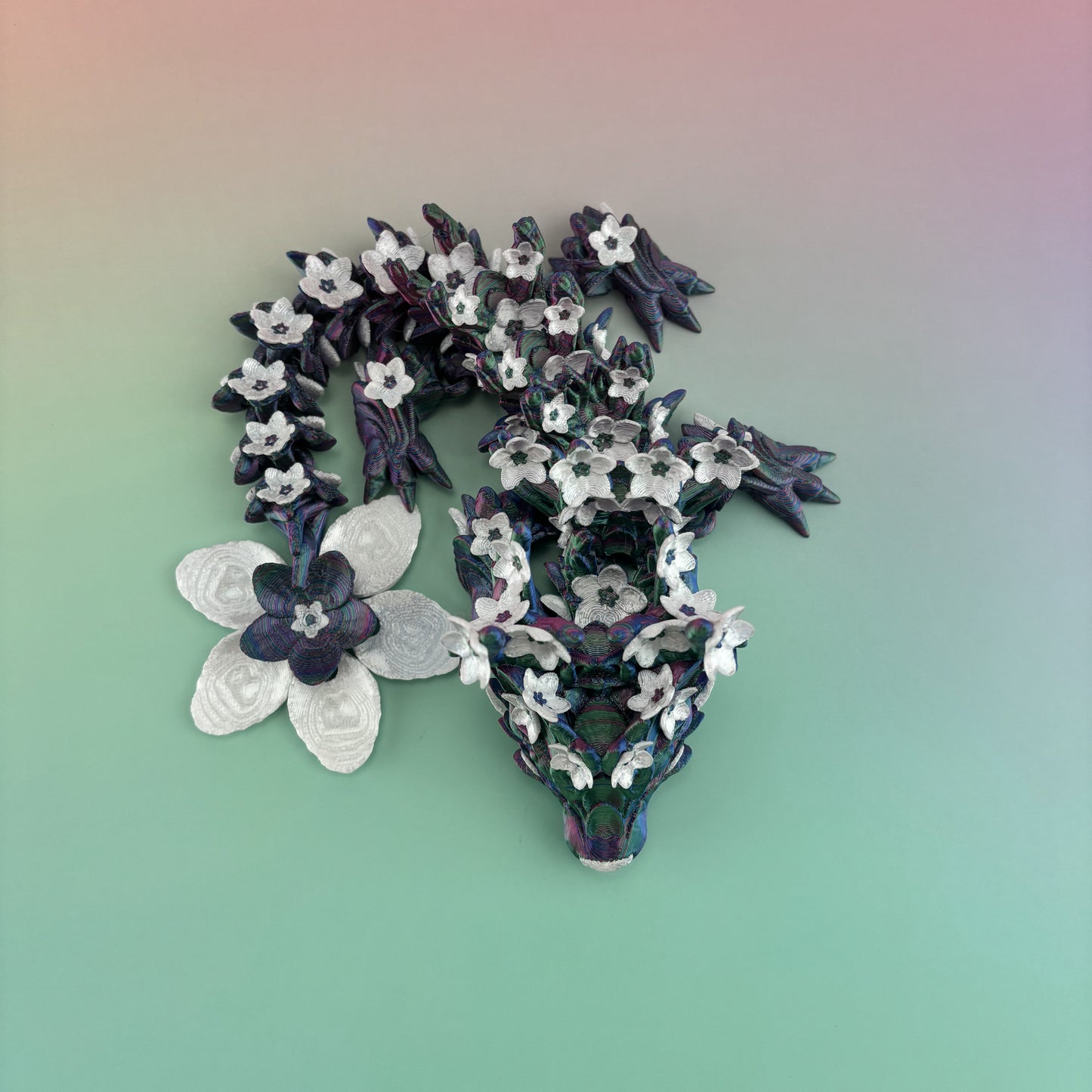 Baby Cherry Blossom Dragon Articulating 3D Printed Figure