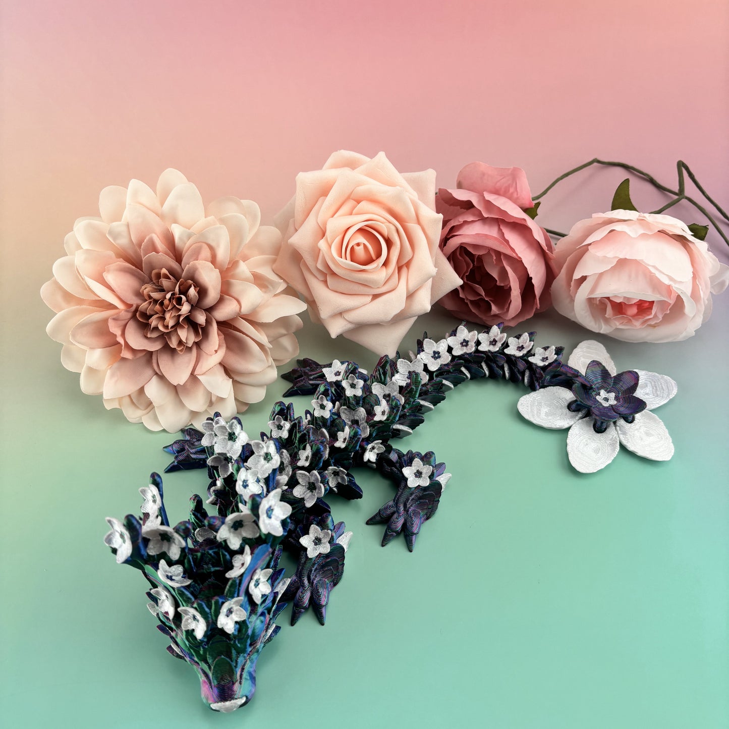 Baby Cherry Blossom Dragon Articulating 3D Printed Figure