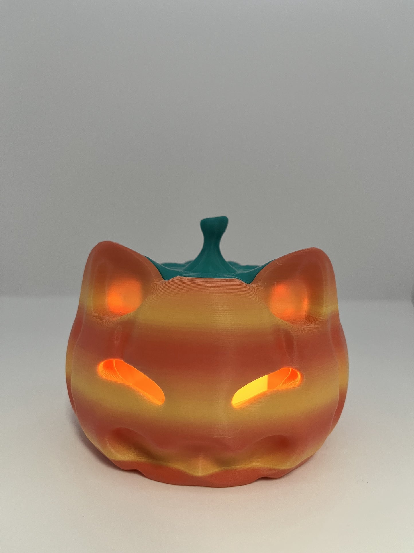 Cat-O’-Lantern Mini Luminary (Glowing Kitty Pumpkin)