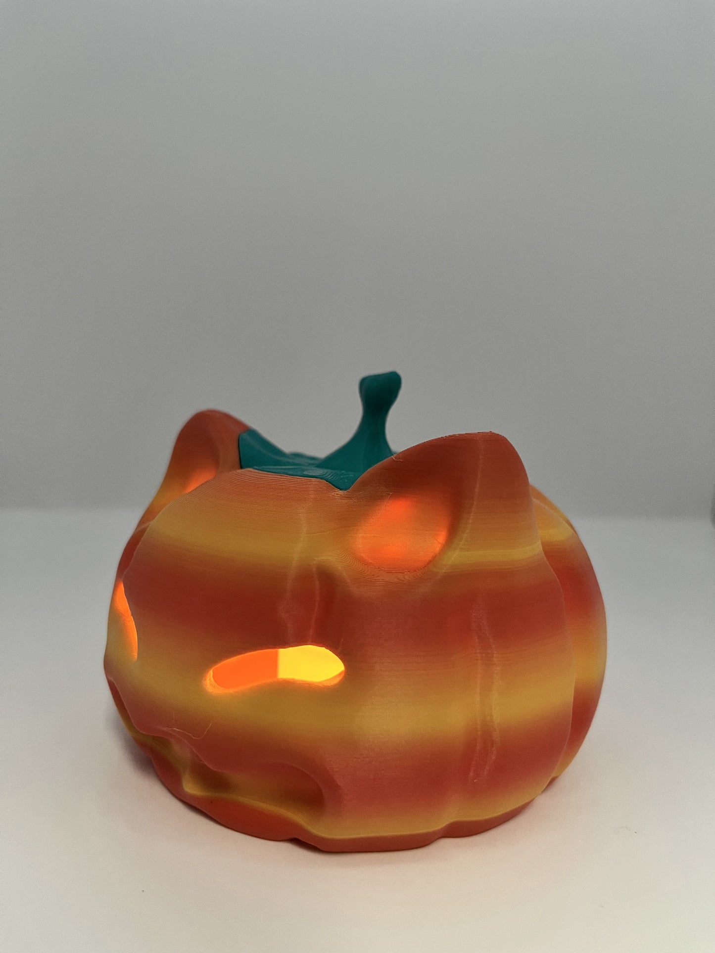 Cat-O’-Lantern Mini Luminary (Glowing Kitty Pumpkin)