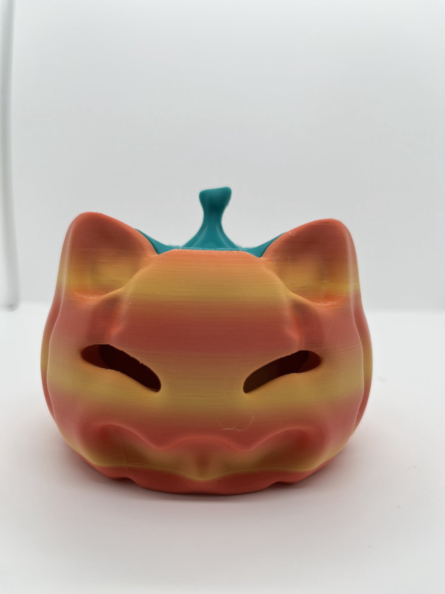 Cat-O’-Lantern Mini Luminary (Glowing Kitty Pumpkin)