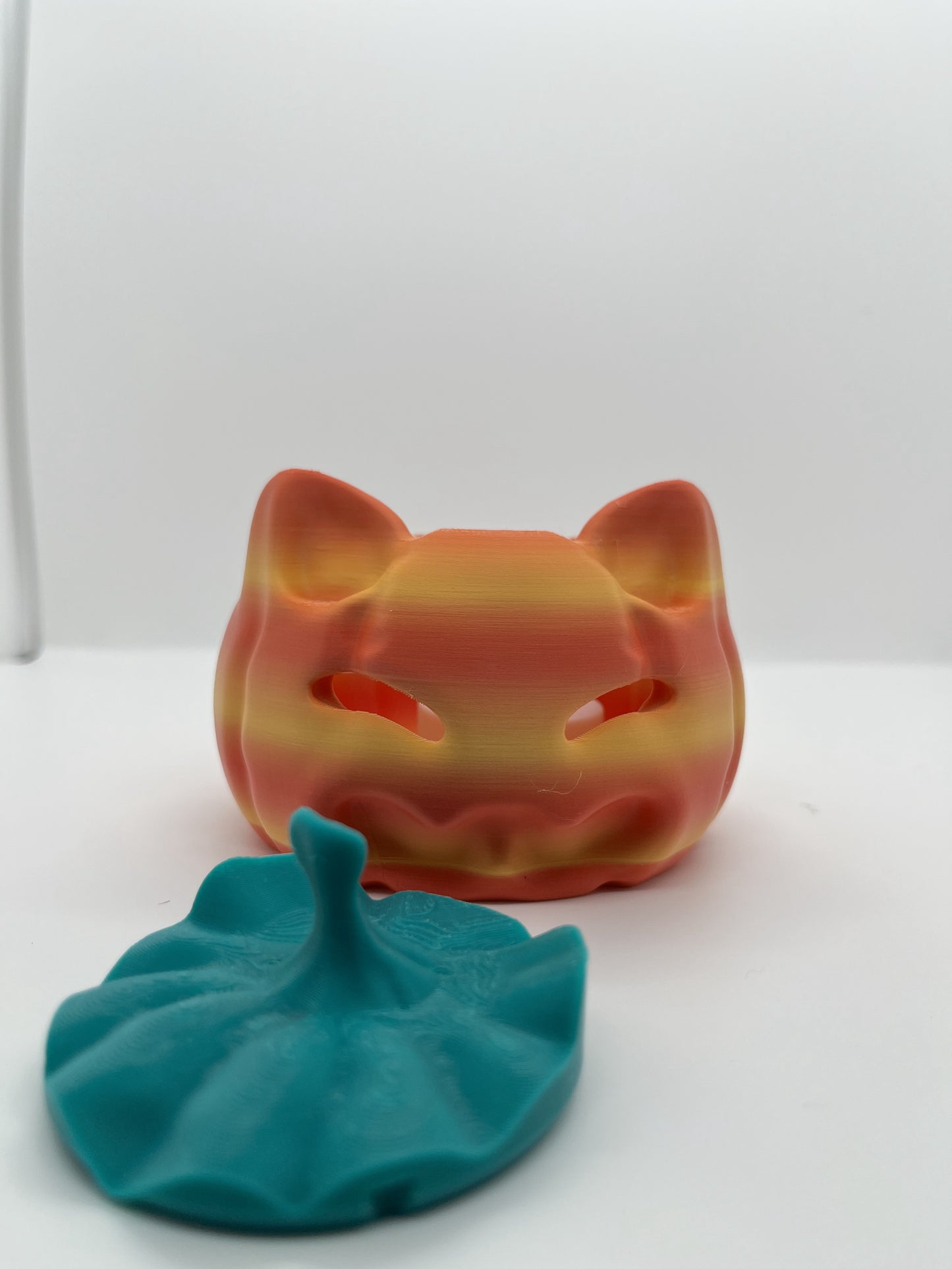 Cat-O’-Lantern Mini Luminary (Glowing Kitty Pumpkin)