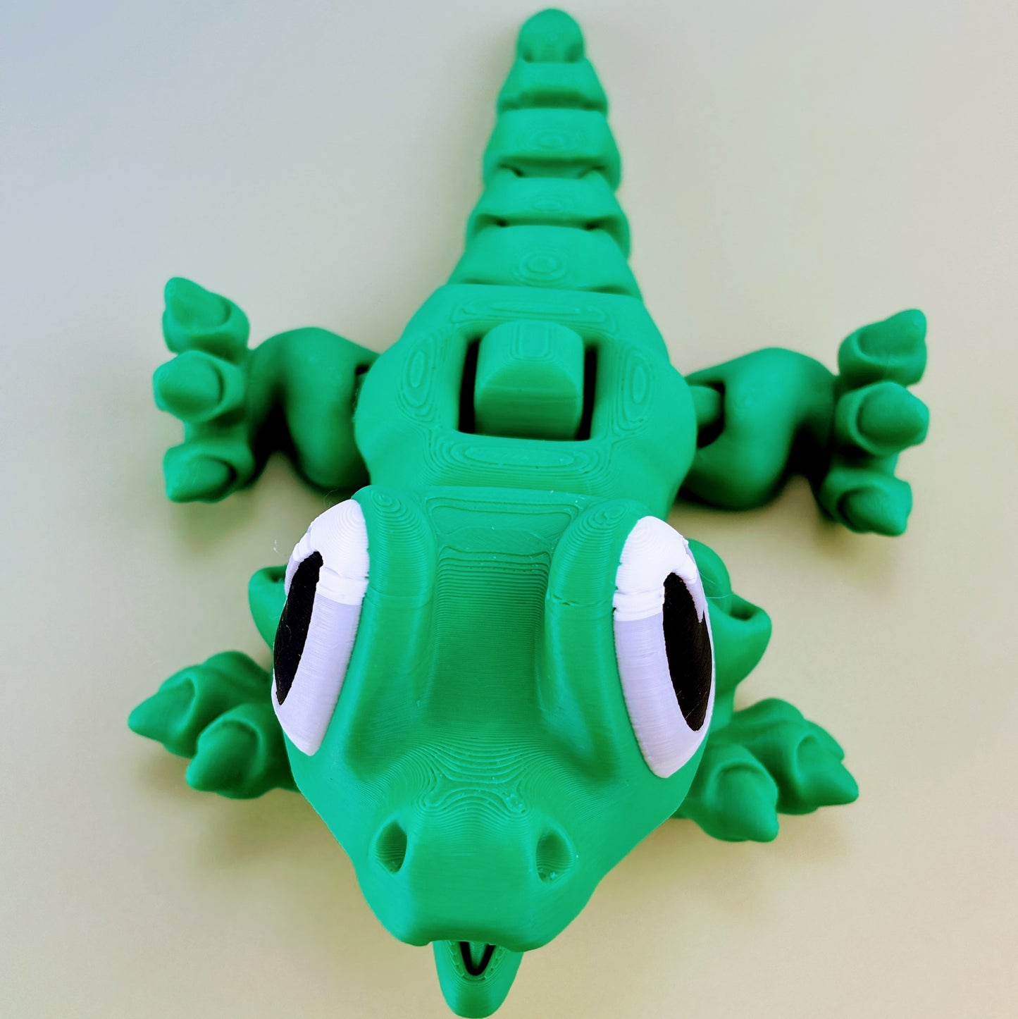 Unique Crocodile Figurine - Fun Press Mechanism