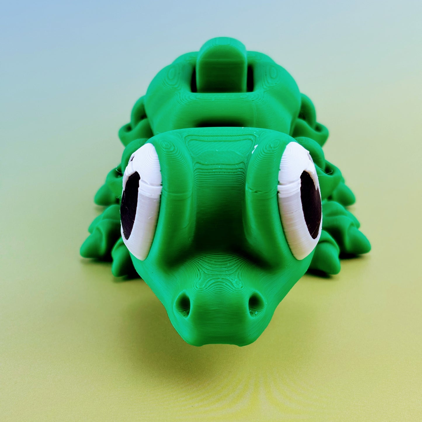 Unique Crocodile Figurine - Fun Press Mechanism