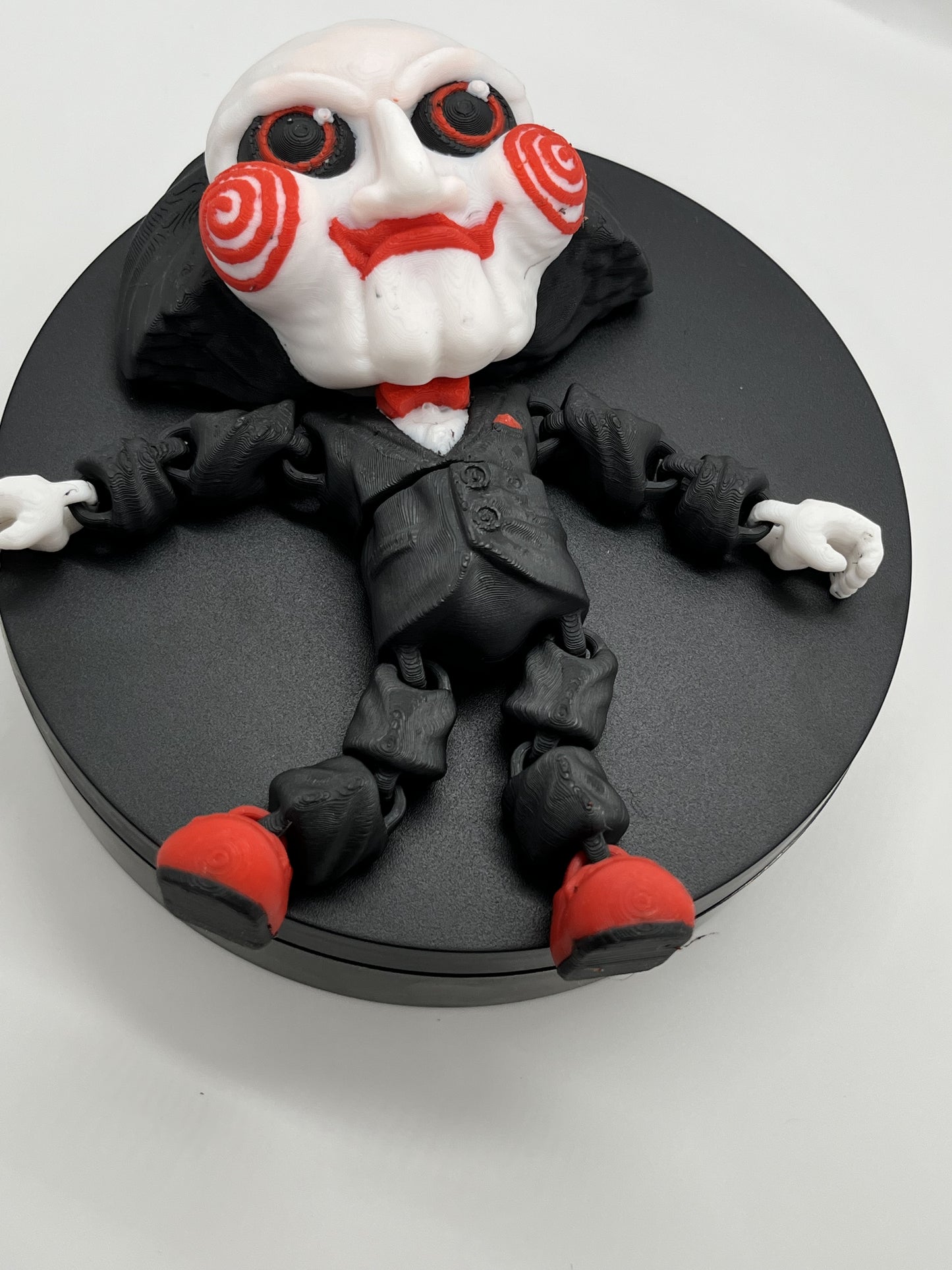 Puppet Saw Figurine – Horror Fan Art Collectible | Flexible Joints