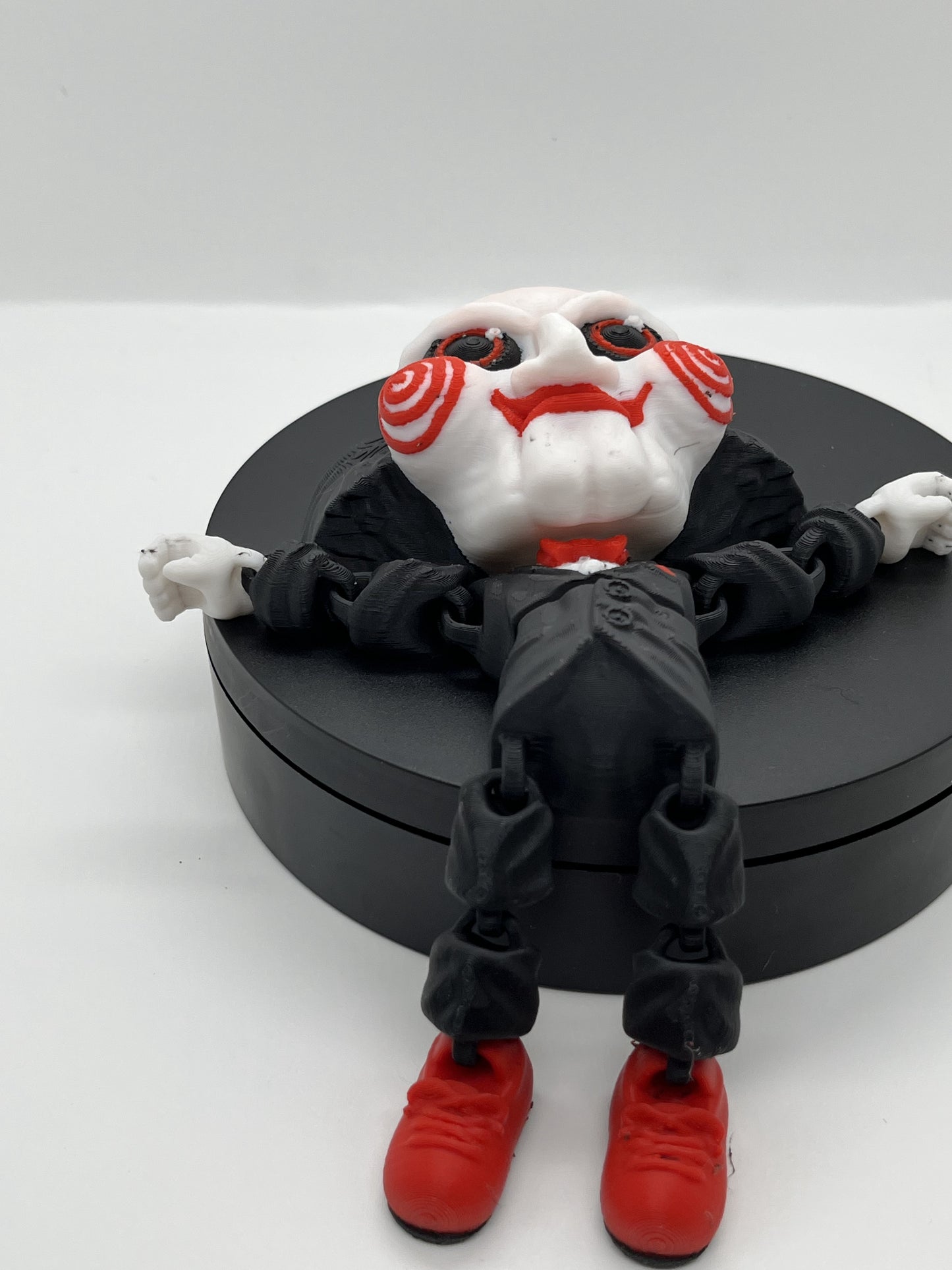 Puppet Saw Figurine – Horror Fan Art Collectible | Flexible Joints
