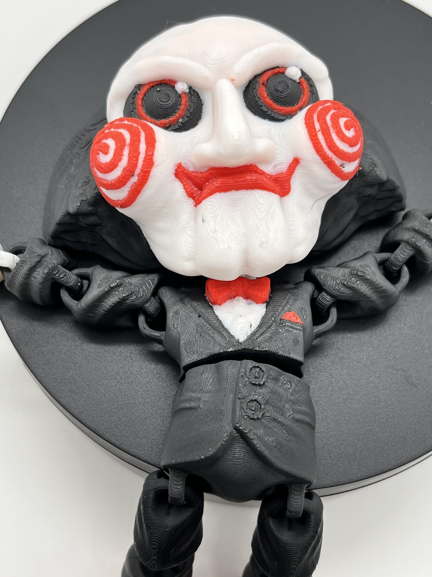 Puppet Saw Figurine – Horror Fan Art Collectible | Flexible Joints