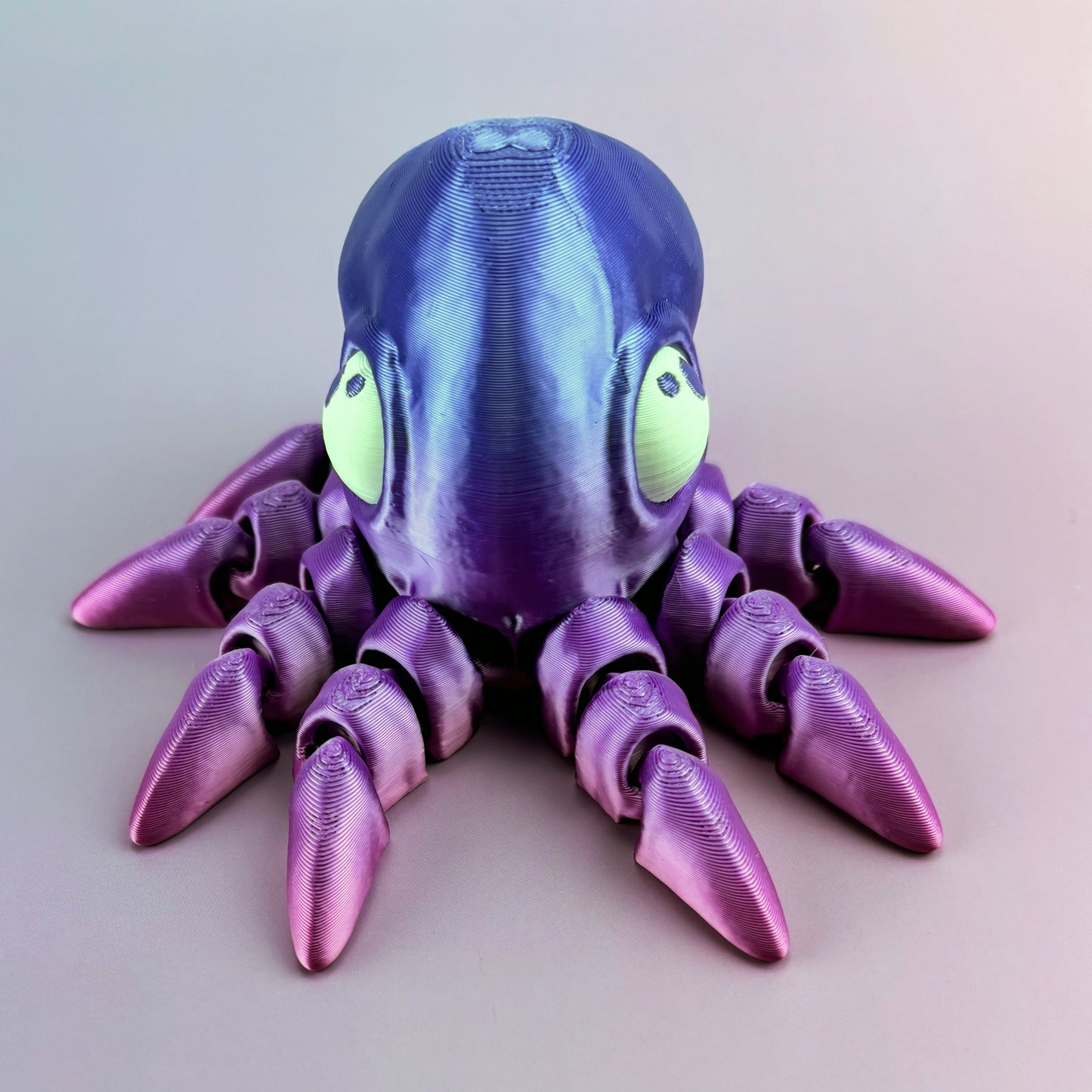 Tiny Octopus Articulating 3D Printed Design | Fun Fidget Toy for Stress Relief