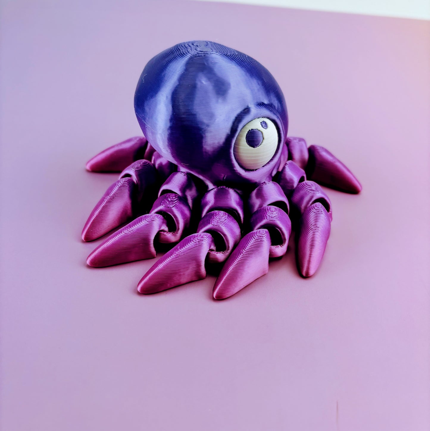 Tiny Octopus Articulating 3D Printed Design | Fun Fidget Toy for Stress Relief
