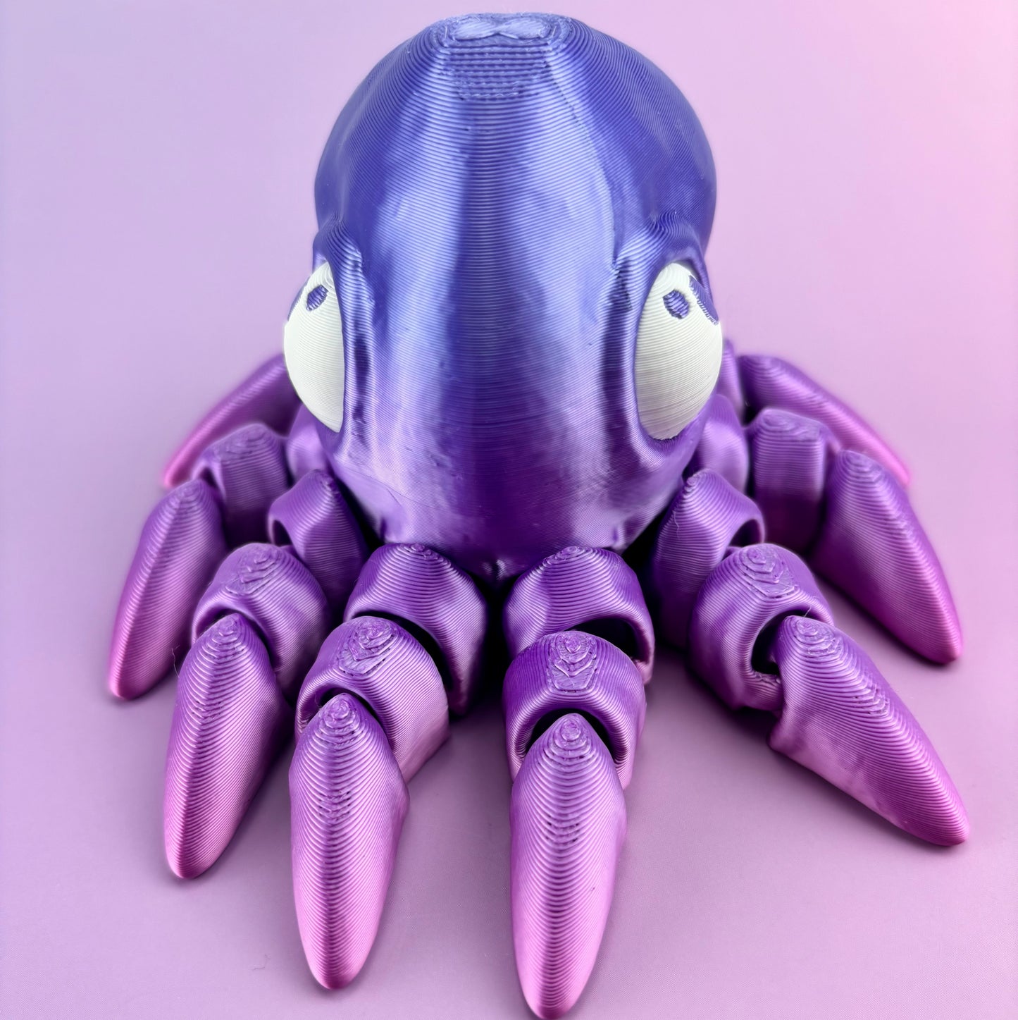 Tiny Octopus Articulating 3D Printed Design | Fun Fidget Toy for Stress Relief