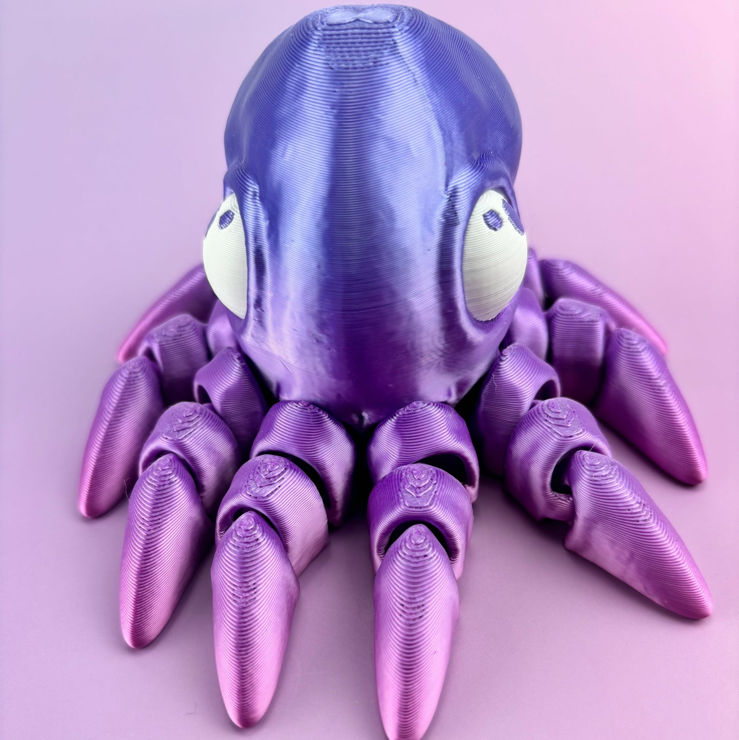 Tiny Octopus Articulating 3D Printed Design | Fun Fidget Toy for Stress Relief