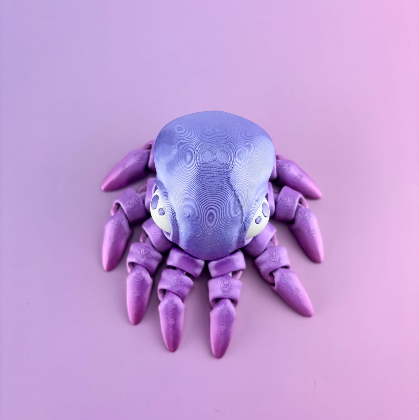 Tiny Octopus Articulating 3D Printed Design | Fun Fidget Toy for Stress Relief