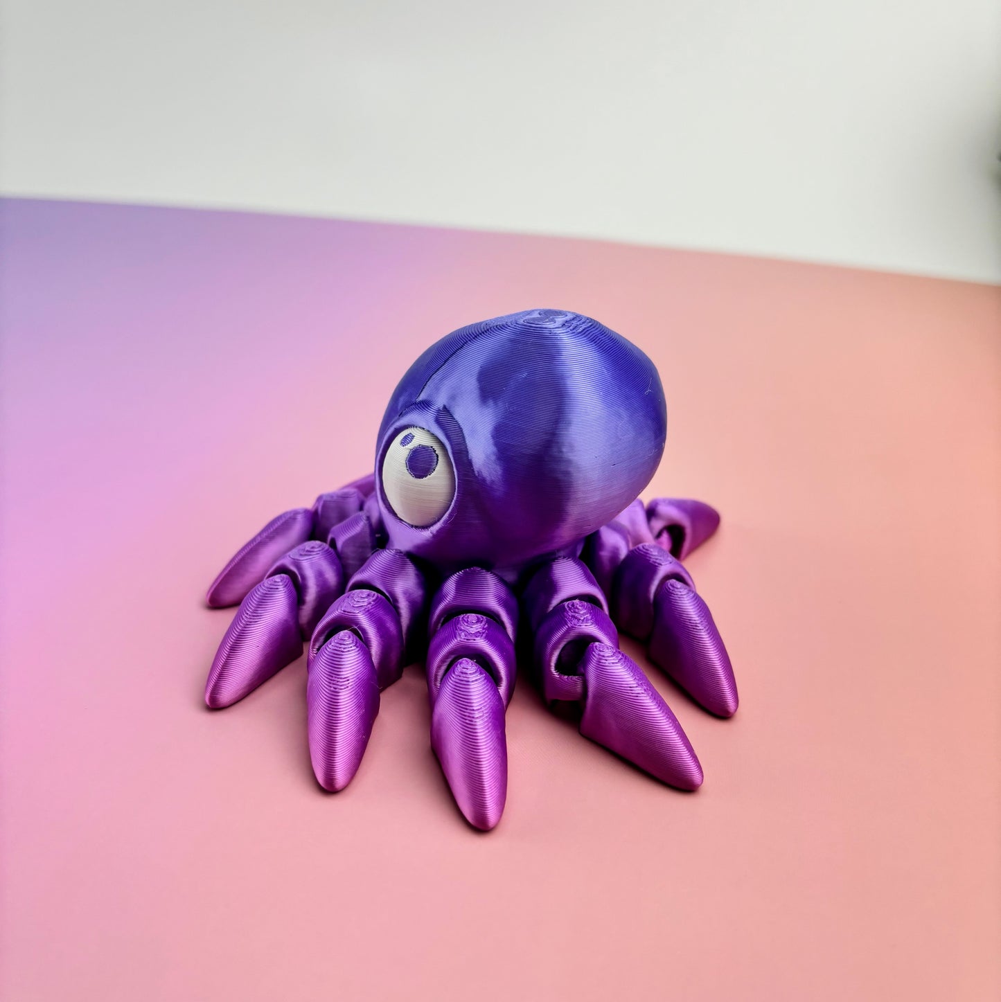 Tiny Octopus Articulating 3D Printed Design | Fun Fidget Toy for Stress Relief