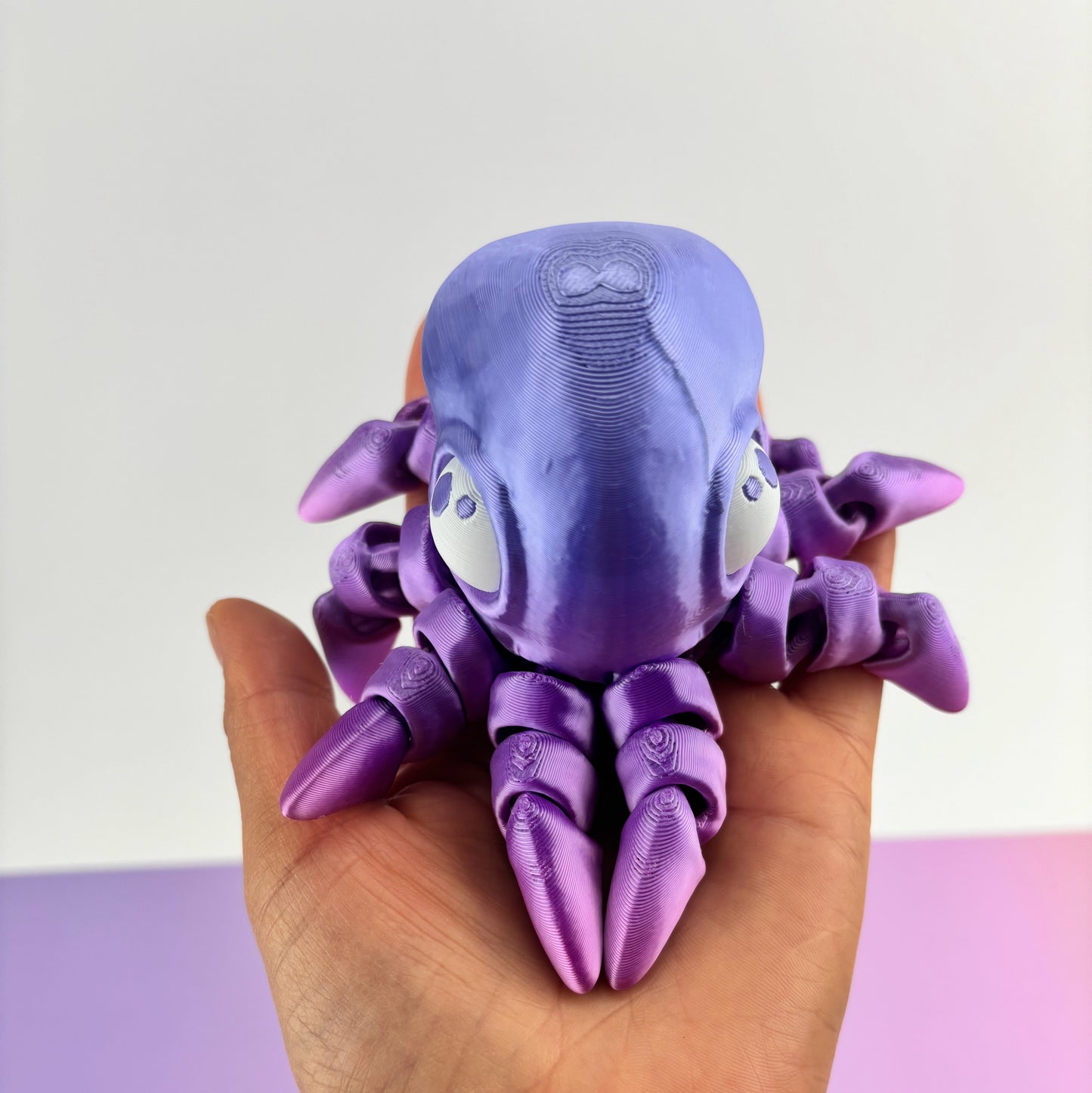 Tiny Octopus Articulating 3D Printed Design | Fun Fidget Toy for Stress Relief
