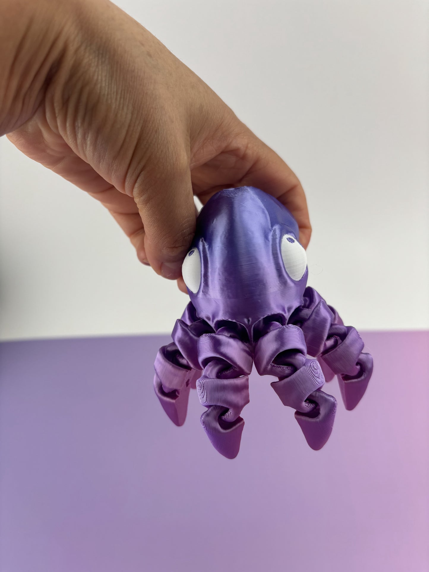 Tiny Octopus Articulating 3D Printed Design | Fun Fidget Toy for Stress Relief