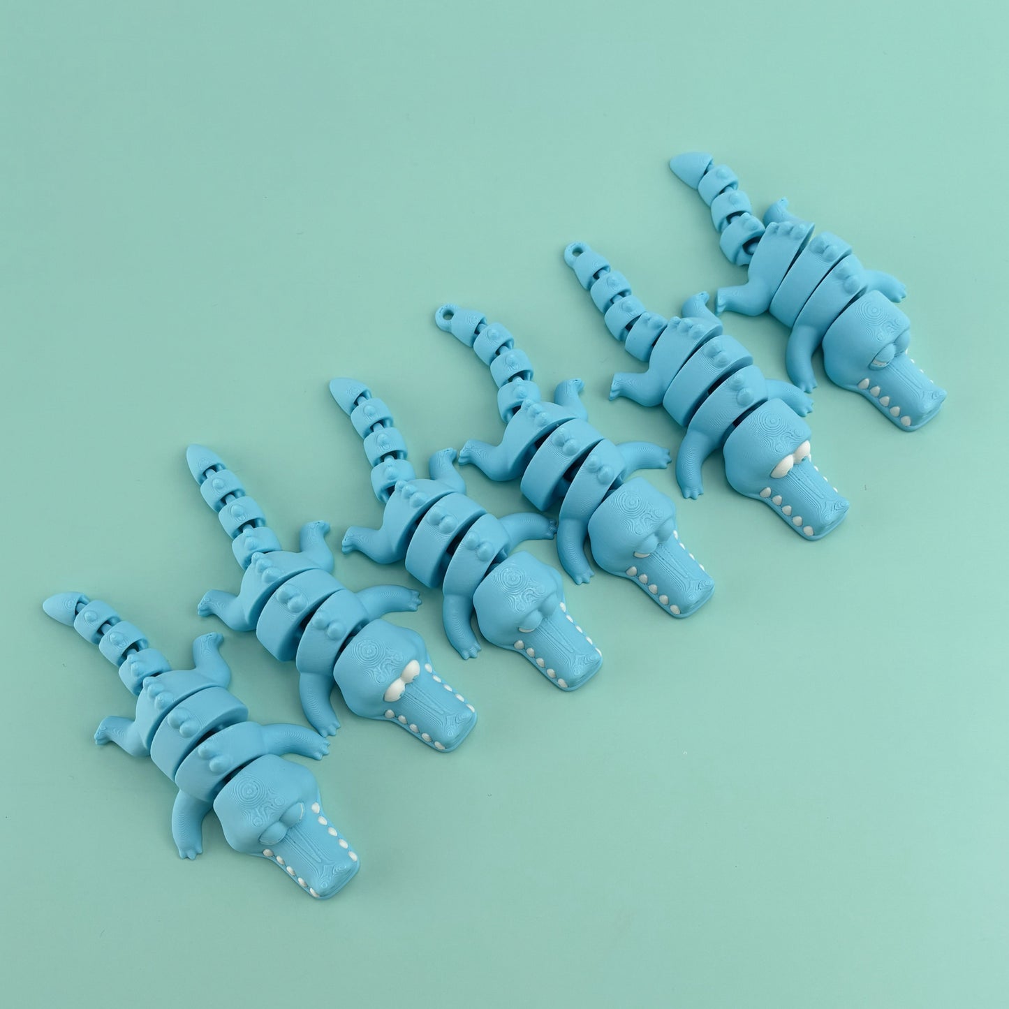 Flexi Crocodile Trio: Expressive Toy Set - Happy, Upset, Angry