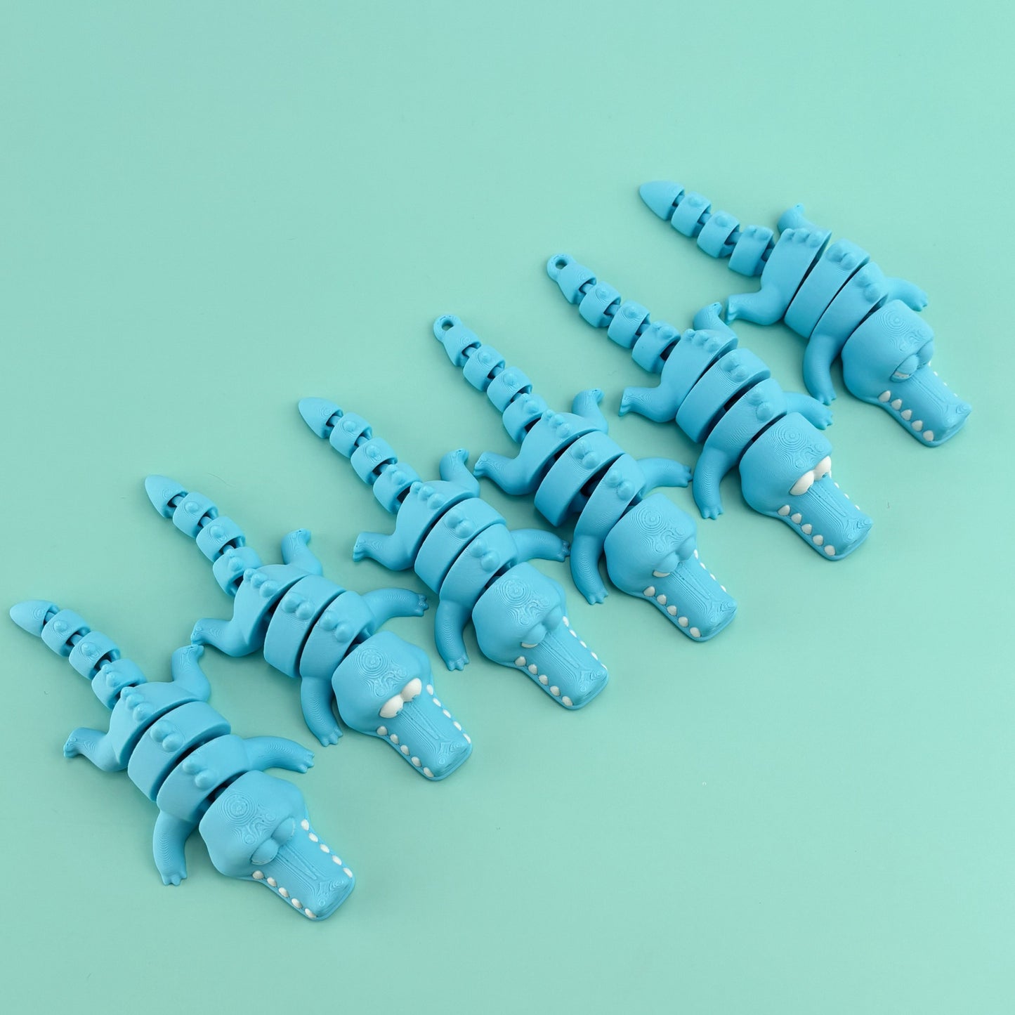 Flexi Crocodile Trio: Expressive Toy Set - Happy, Upset, Angry