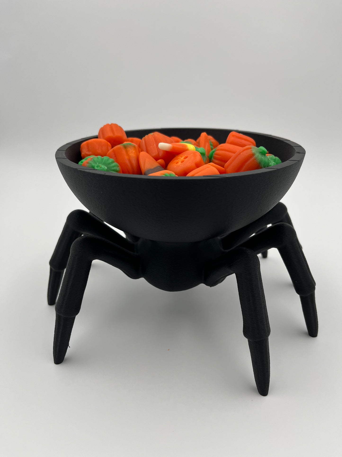 Spider Candy Bowl on Skull Base