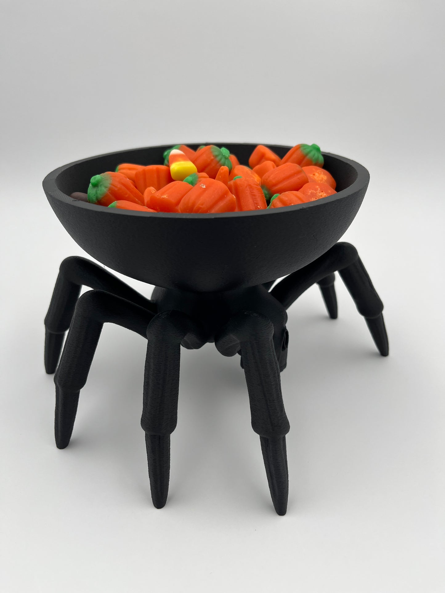 Spider Candy Bowl on Skull Base
