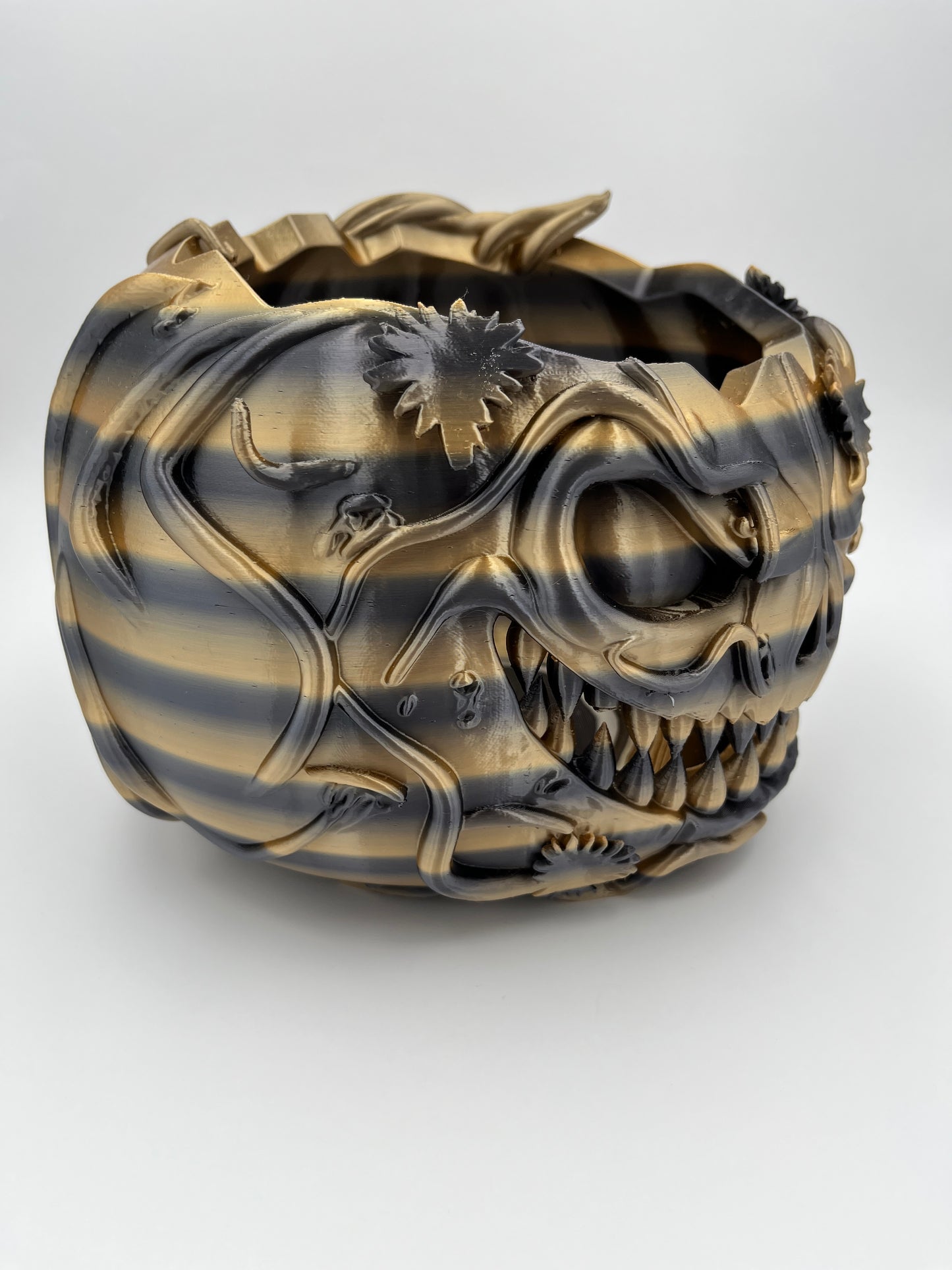 Grinning Pumpkin Candy Bowl – Halloween Tabletop Candy Holder