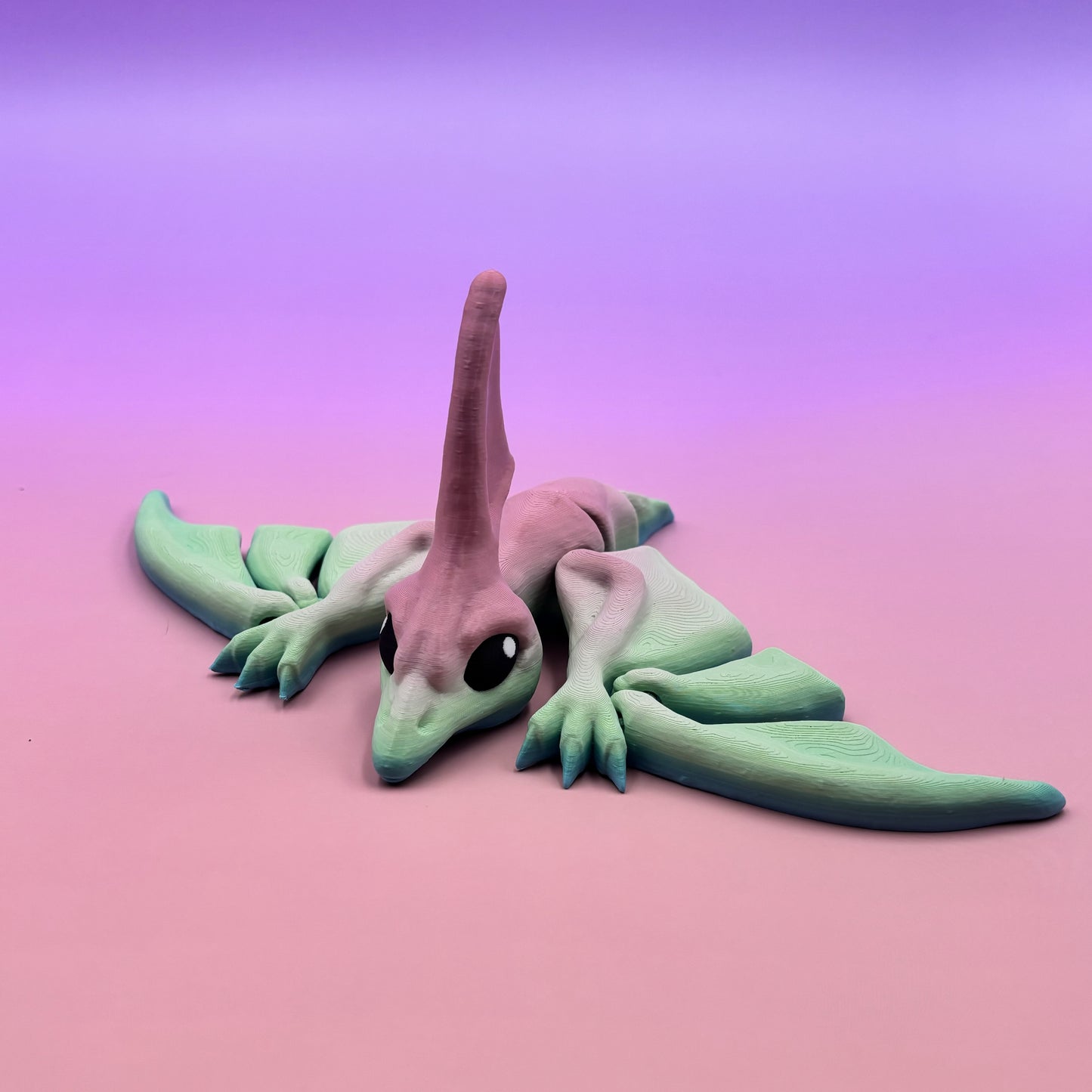 Cinderwing Articulated Nyctosaurus – 3D Printed Poseable Prehistoric Flying Reptile Toy