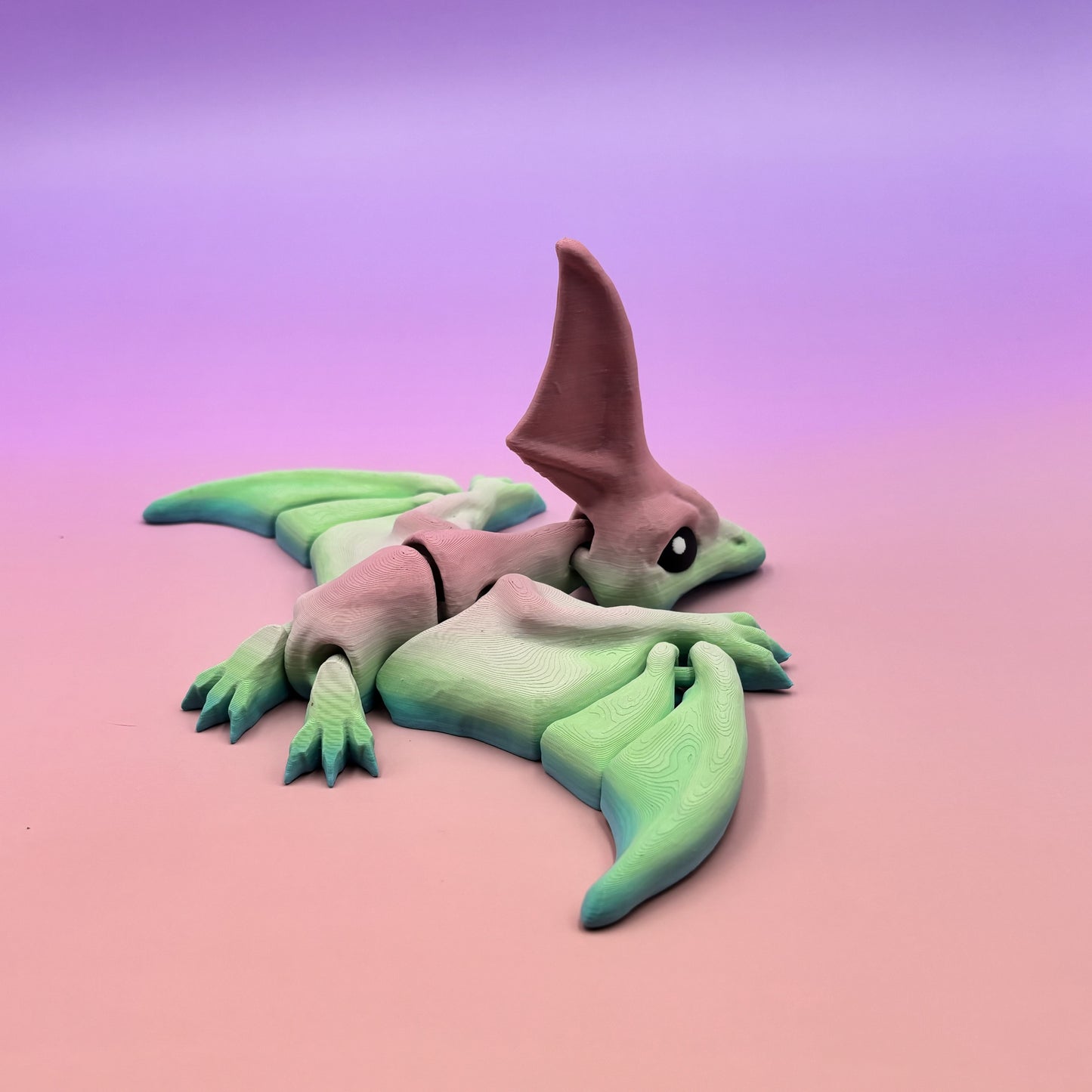 Cinderwing Articulated Nyctosaurus – 3D Printed Poseable Prehistoric Flying Reptile Toy
