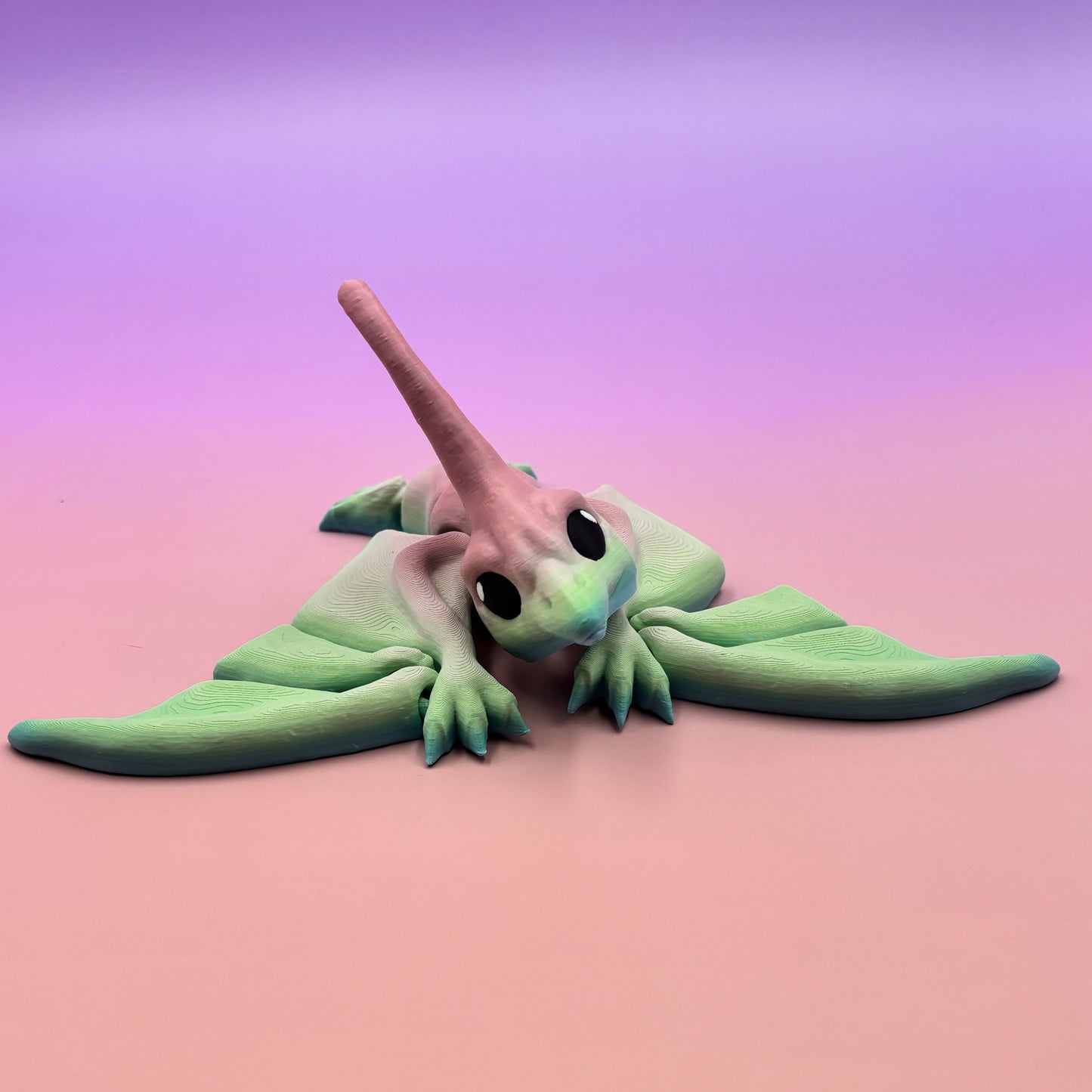 Cinderwing Articulated Nyctosaurus – 3D Printed Poseable Prehistoric Flying Reptile Toy