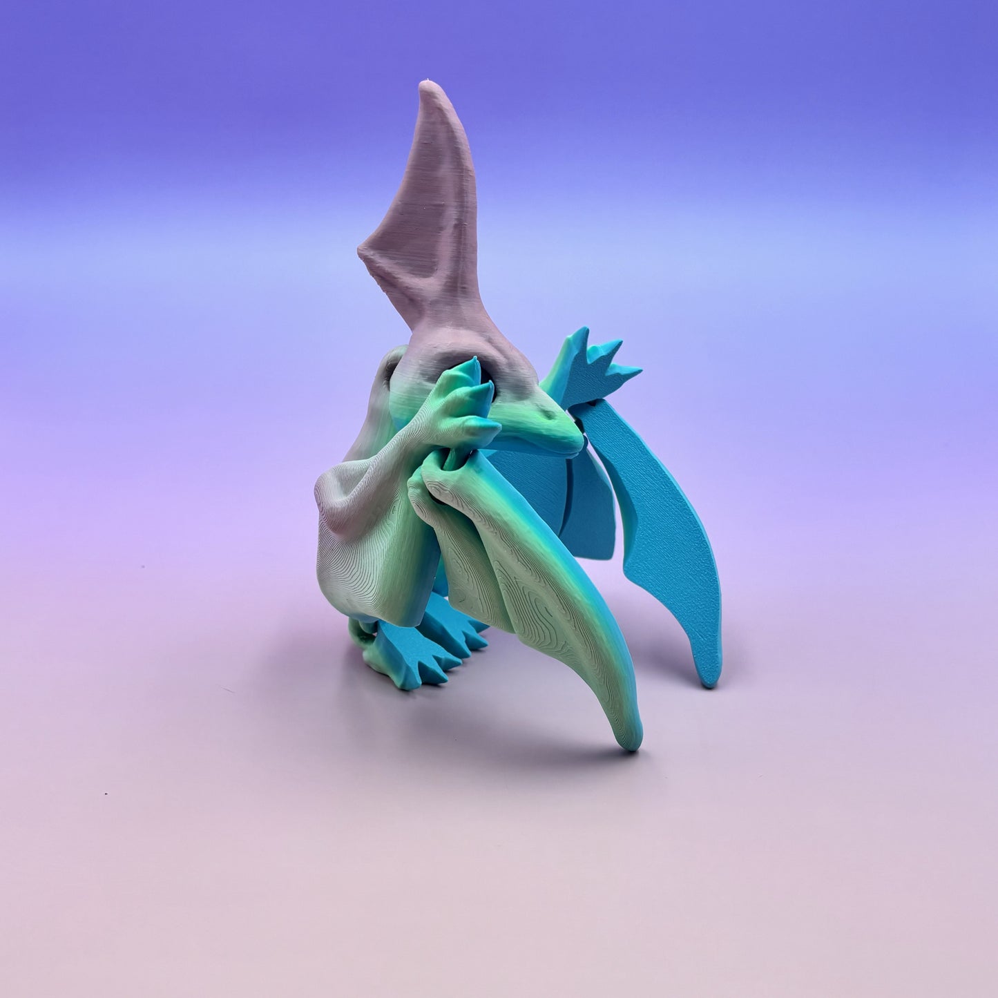 Cinderwing Articulated Nyctosaurus – 3D Printed Poseable Prehistoric Flying Reptile Toy