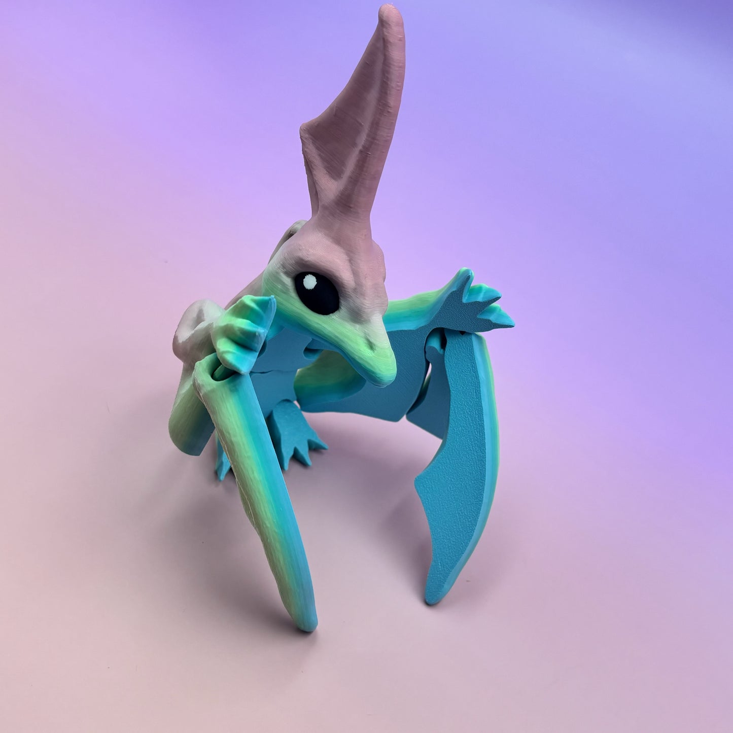 Cinderwing Articulated Nyctosaurus – 3D Printed Poseable Prehistoric Flying Reptile Toy