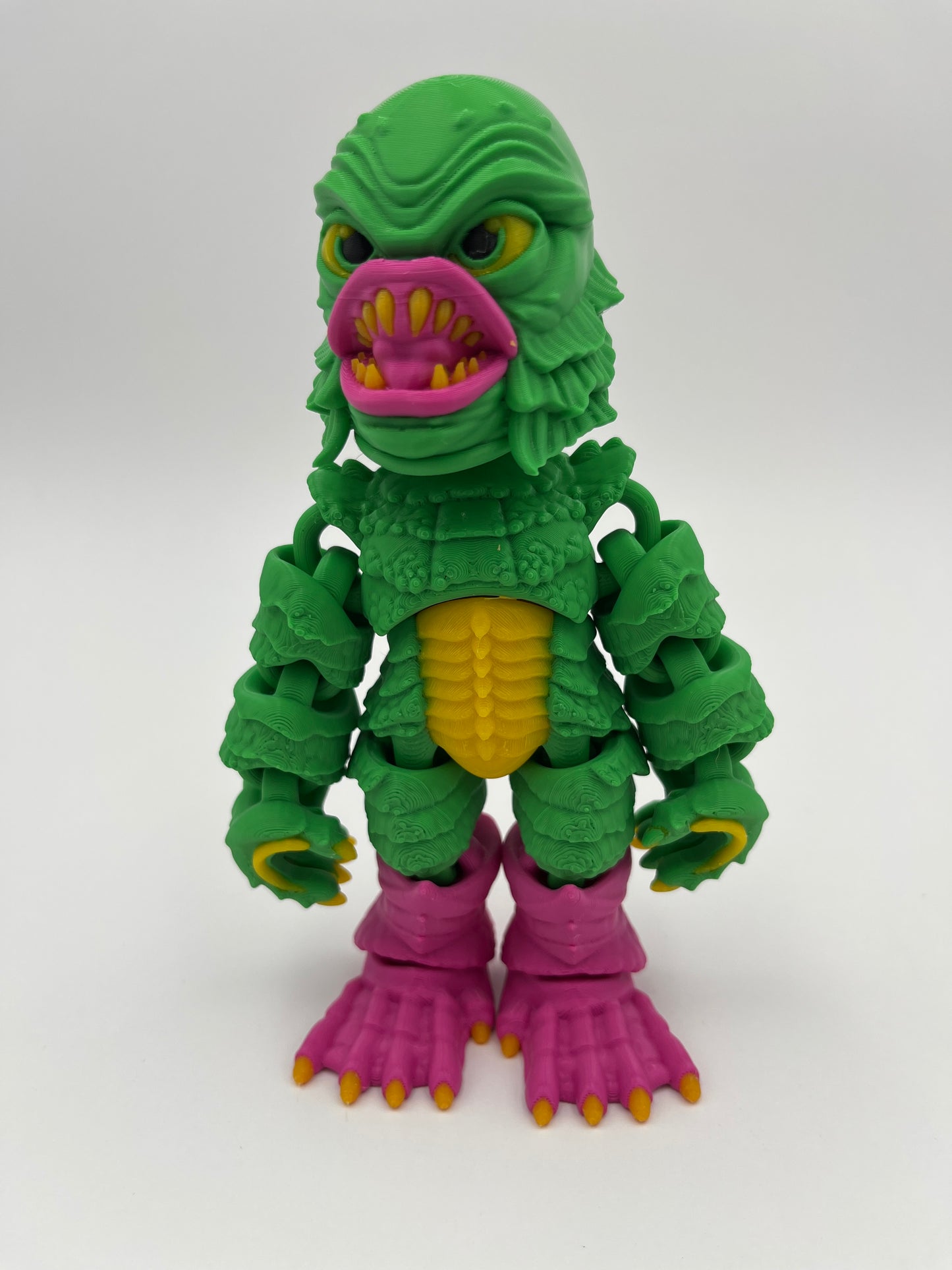 Halloween Fishman Roaring – Monster Figurine (Articulated)